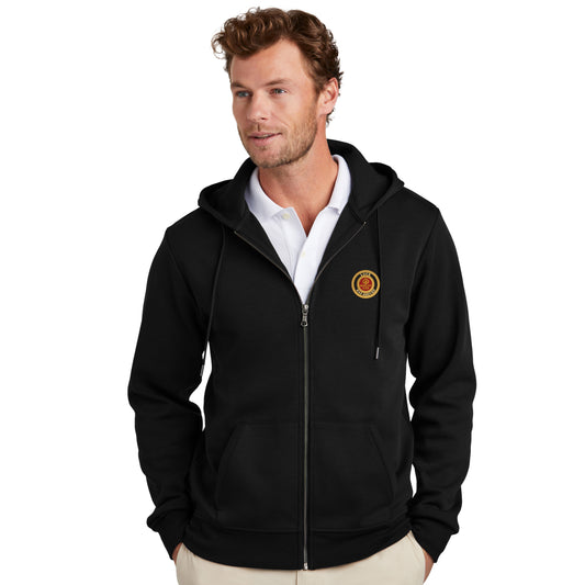 High Limit Club, Luck Has Arrived, Double-Knit Full-Zip Hoodie- Black