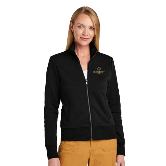 High Limit Club, Women’s Double-Knit Full-Zip - Black