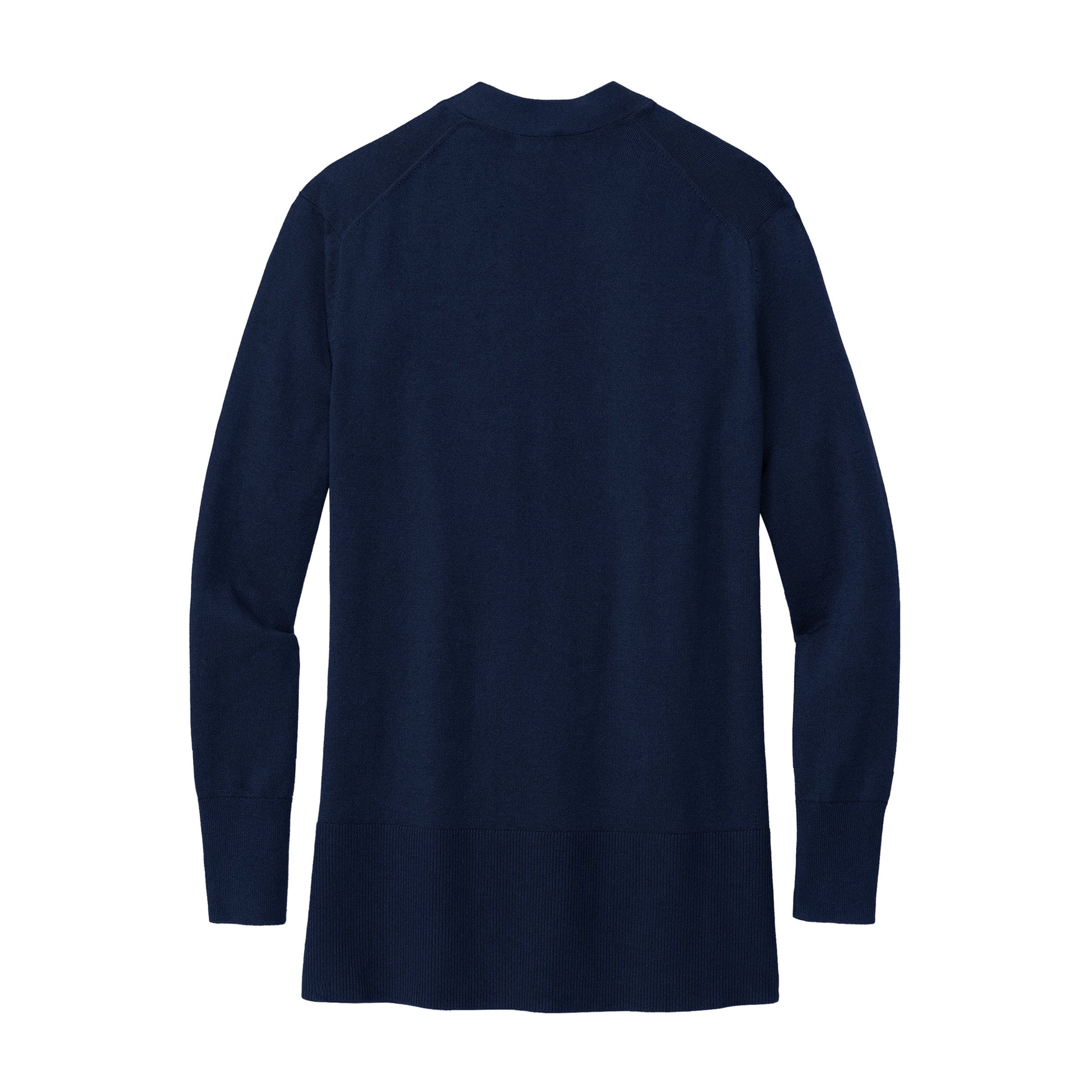High Limit Club, Women’s Cotton Stretch Long Cardigan Sweater - Navy