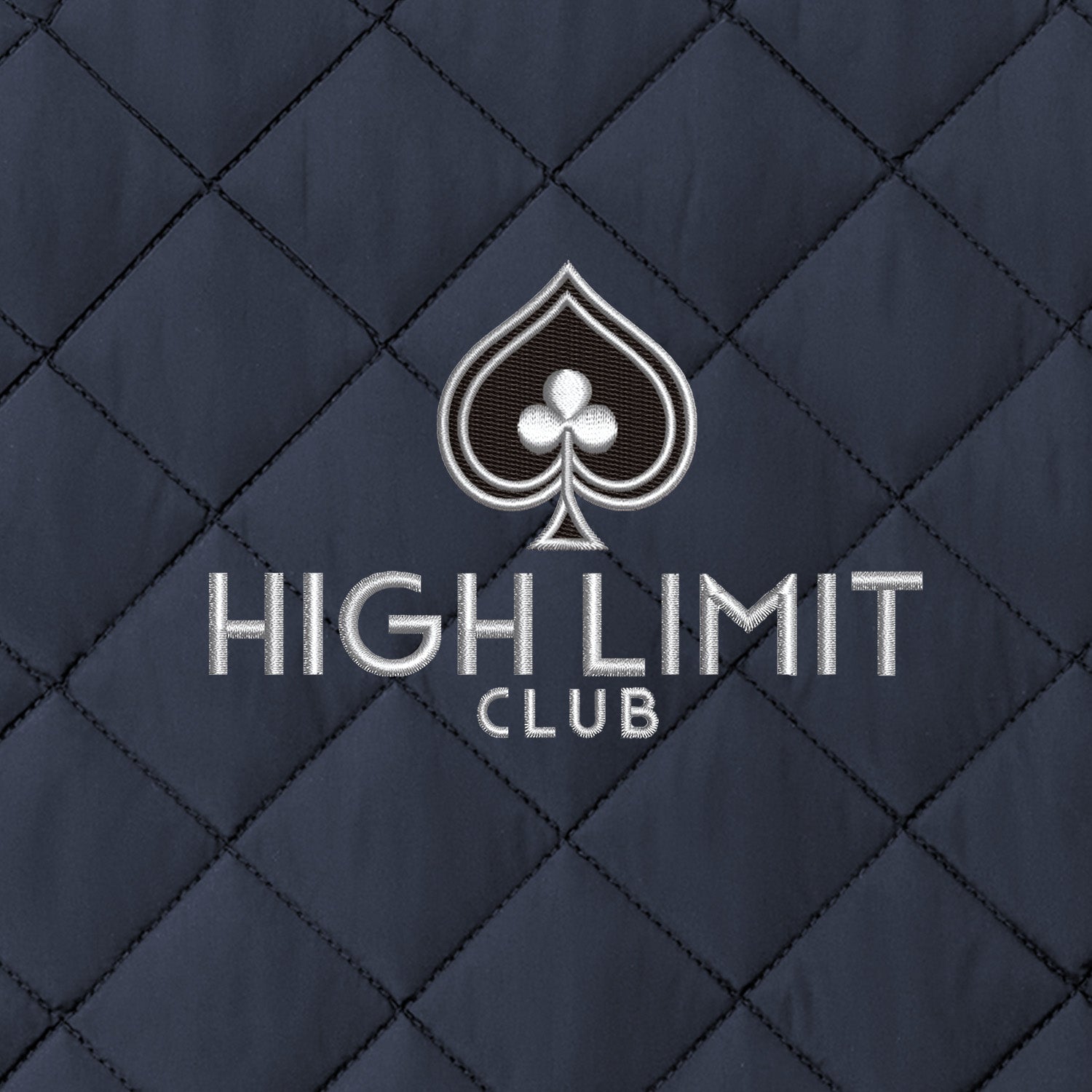 High Limit Club, Quilted Jacket - Navy
