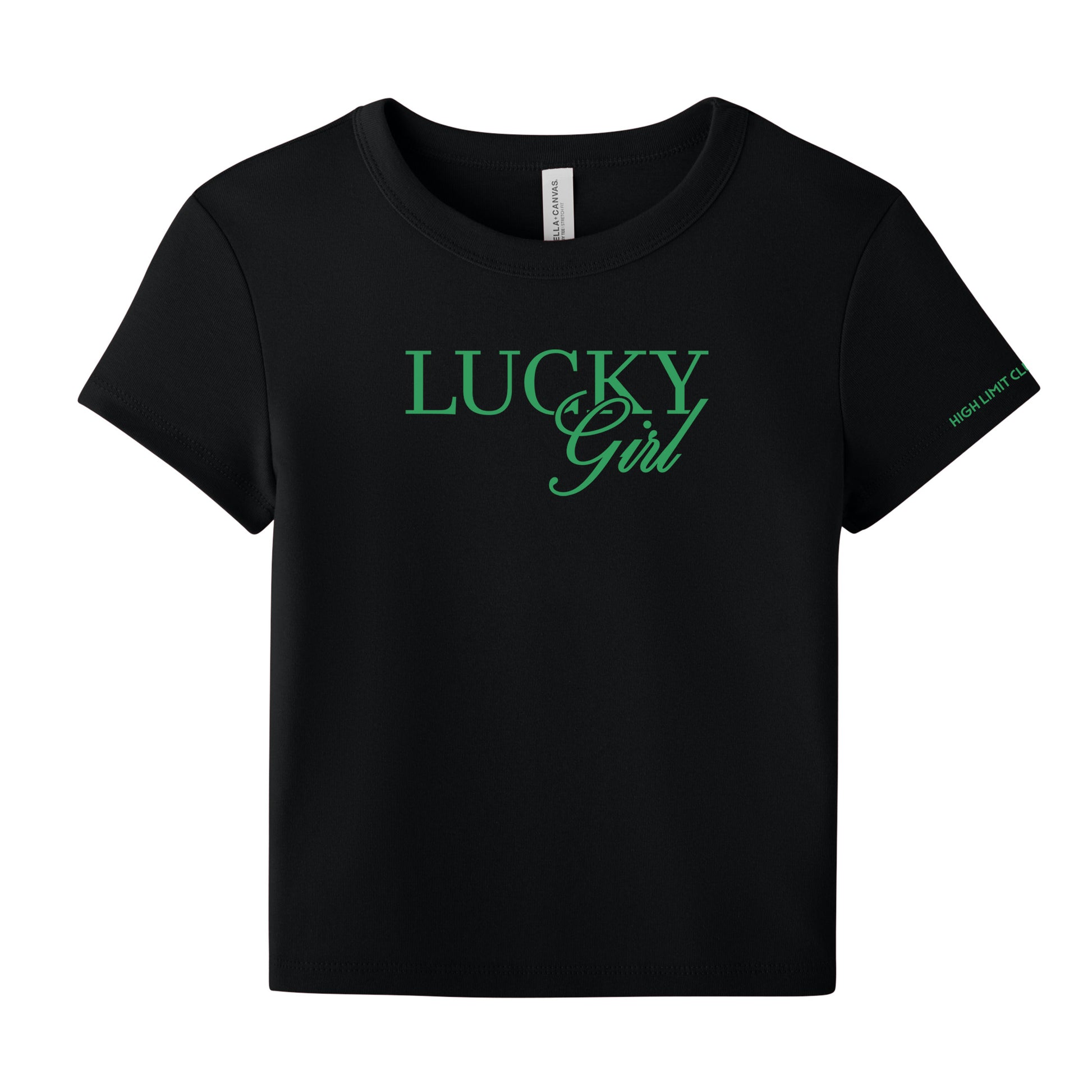 High Limit Club, Lucky Girl, Women’s Micro Rib Baby Tee