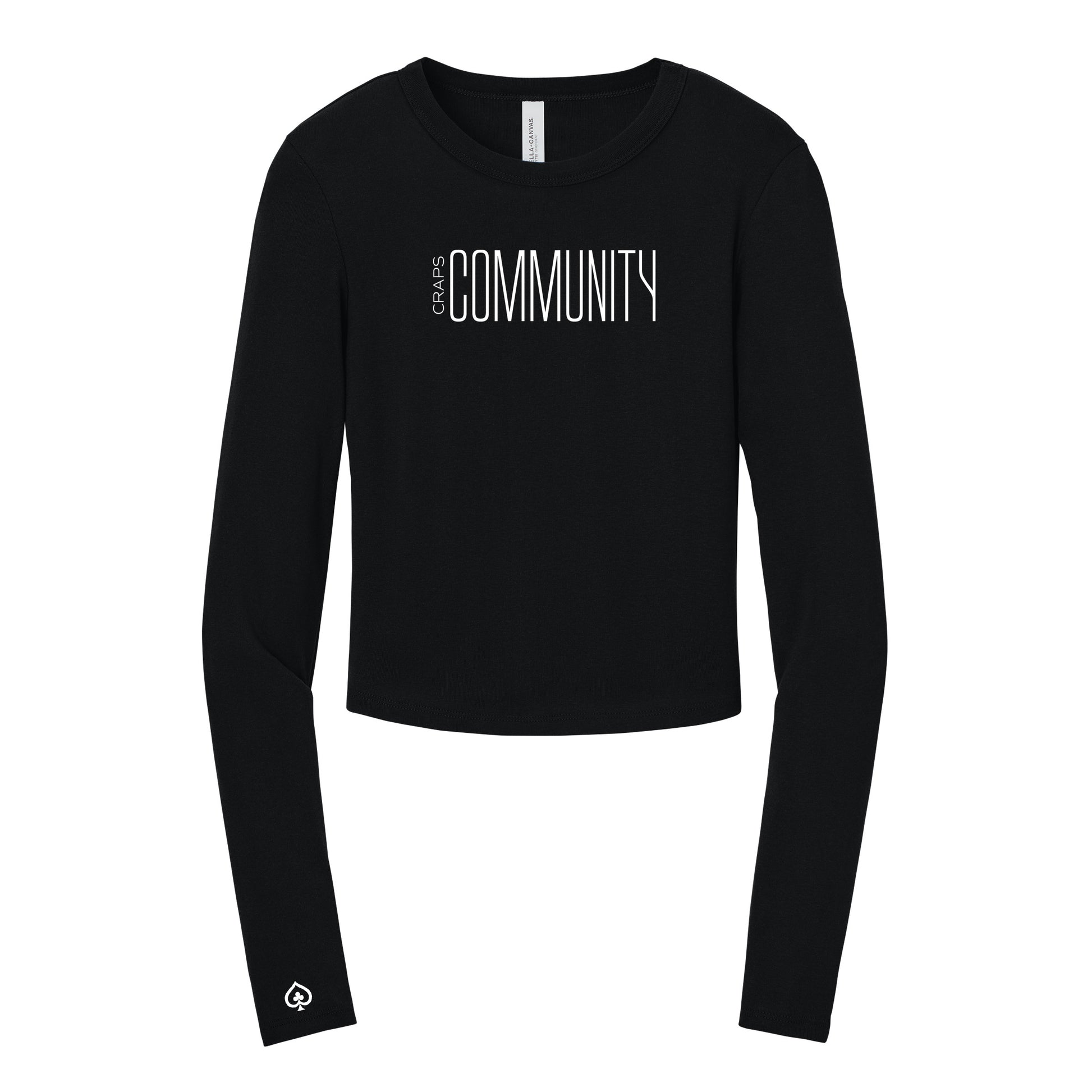 High Limit Club, Craps Community, Women’s Micro Rib Long Sleeve Baby T-Shirt