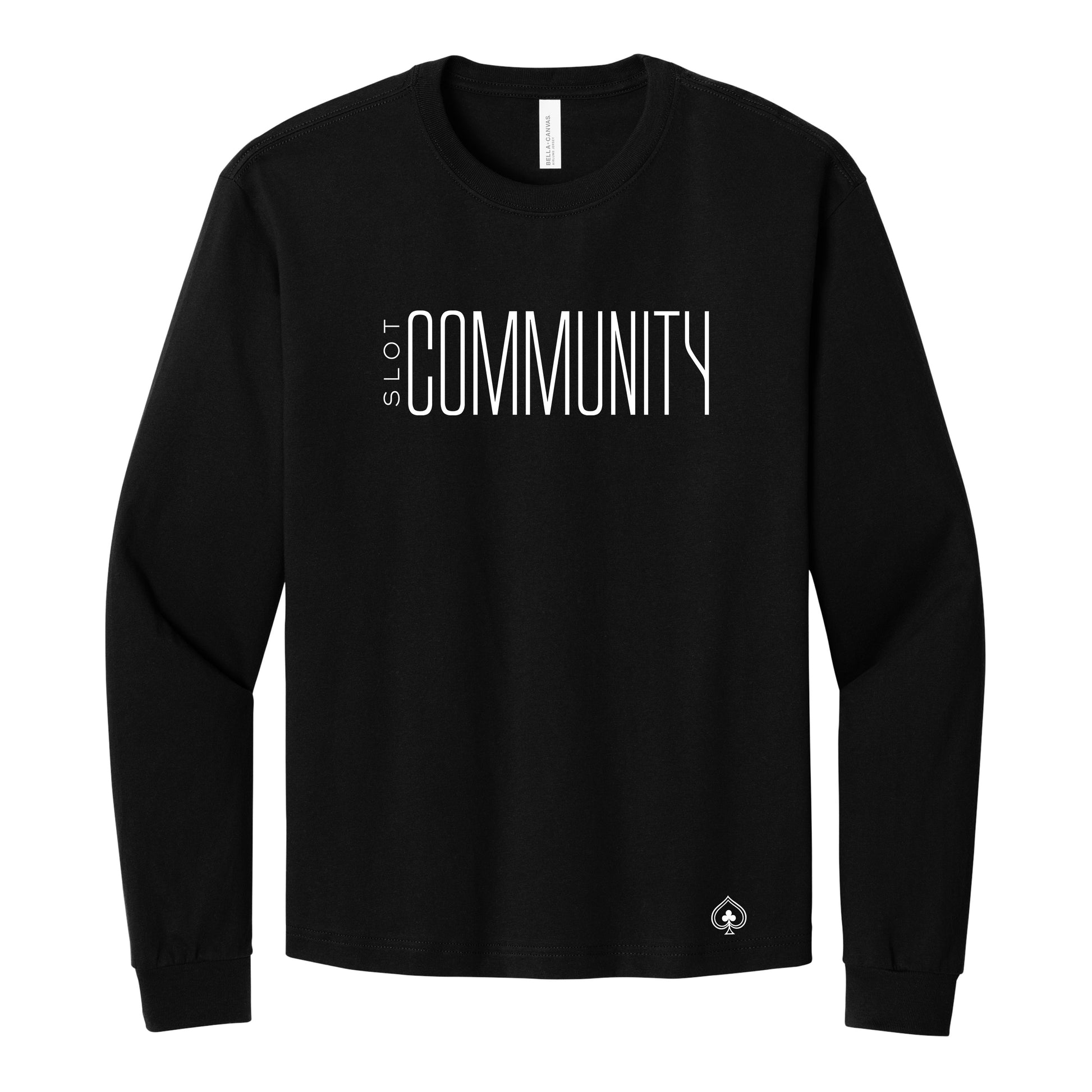 High Limit Club, Slot Community, Unisex 6-Ounce Heavyweight Long Sleeve Tee - Black