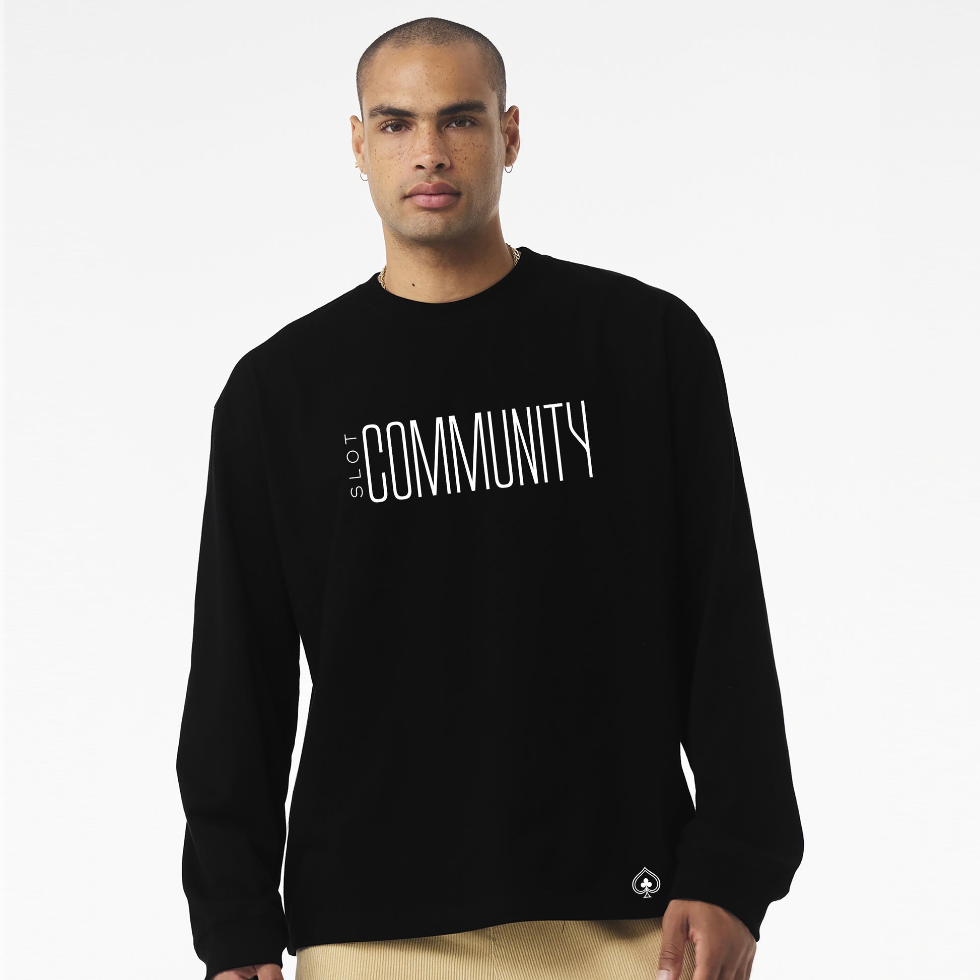 High Limit Club, Slot Community, Unisex 7.5-Ounce Heavyweight Long Sleeve Tee - Black las vegas slot community gamble
