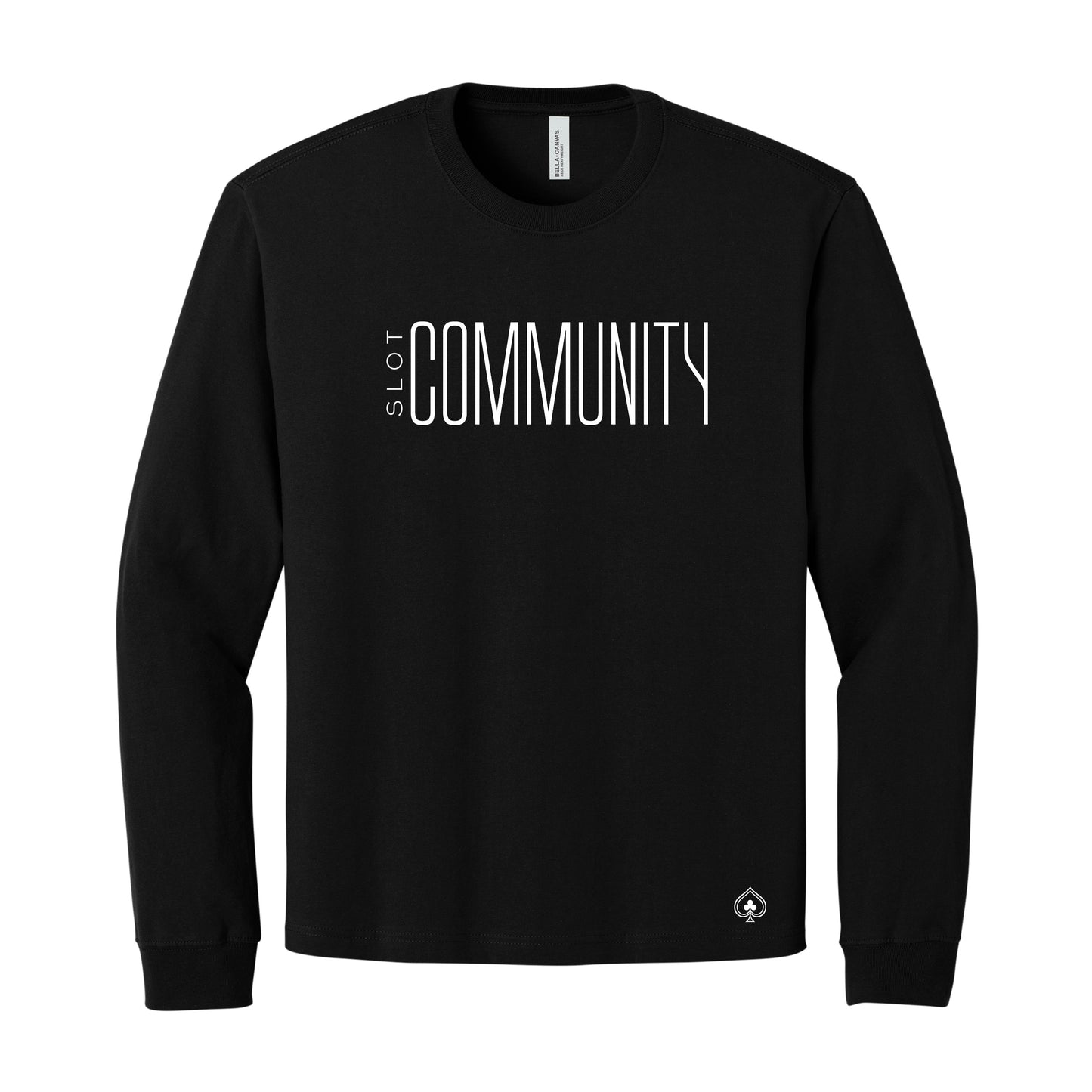 High Limit Club, Slot Community, Unisex 7.5-Ounce Heavyweight Long Sleeve Tee - Black