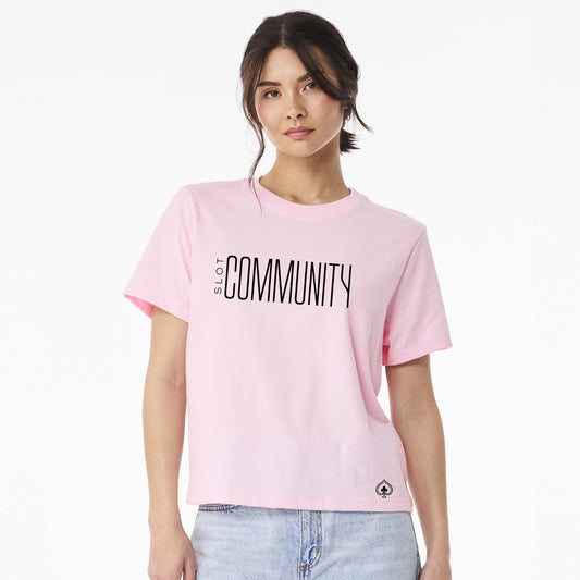 High Limit Club, Slot Community, Women's 6 oz Heavyweight T-Shirt - Pink slot community las vegas gamble