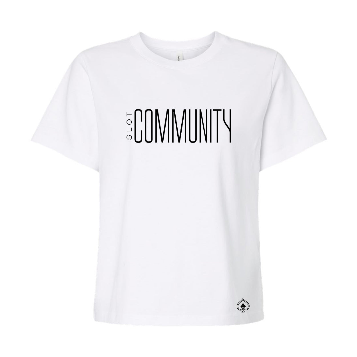 High Limit Club, Slot Community, Women's 6 oz Heavyweight T-Shirt - White