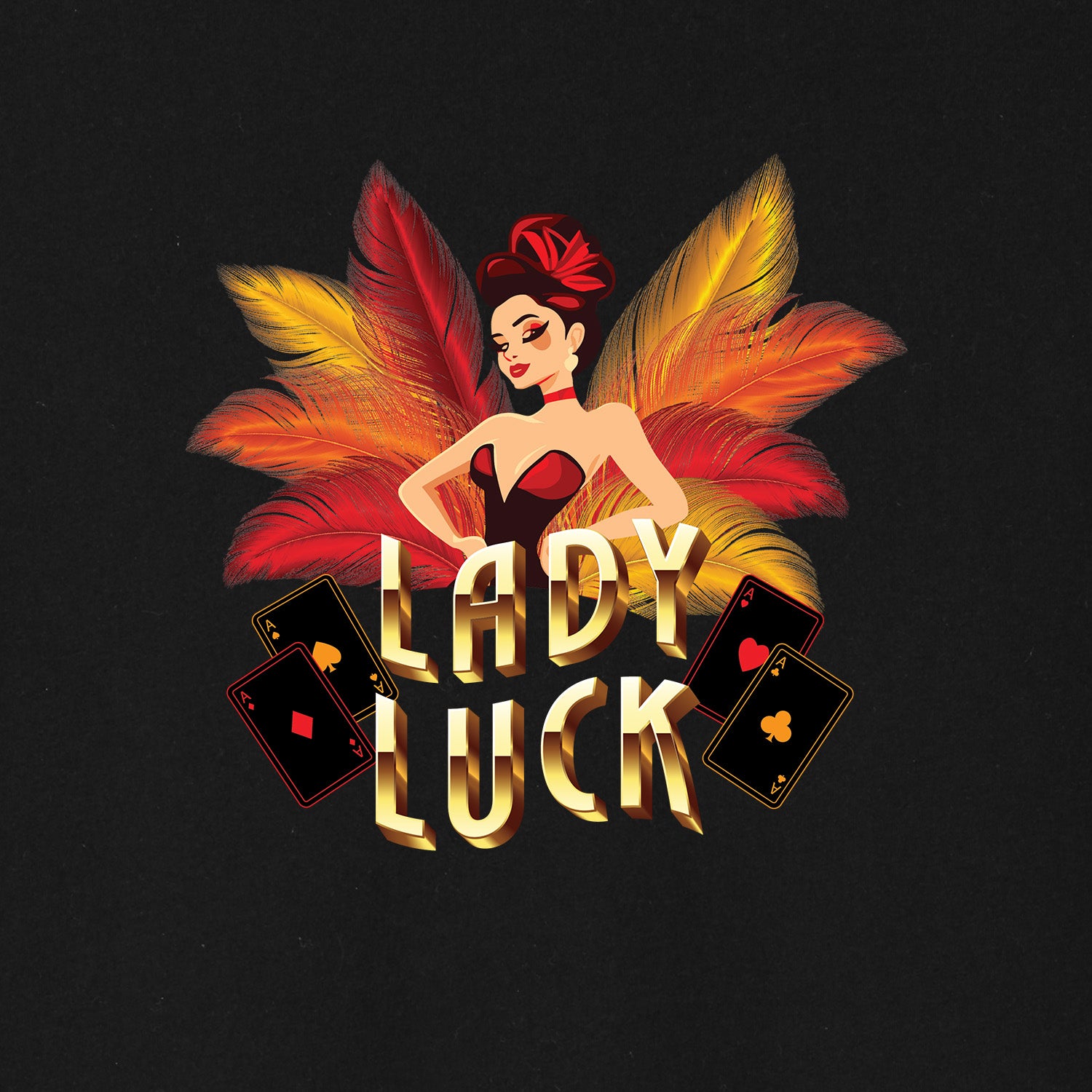 High Limit Club, Lady Luck, BELLA+CANVAS® Women’s Relaxed Jersey Short Sleeve T-Shirt