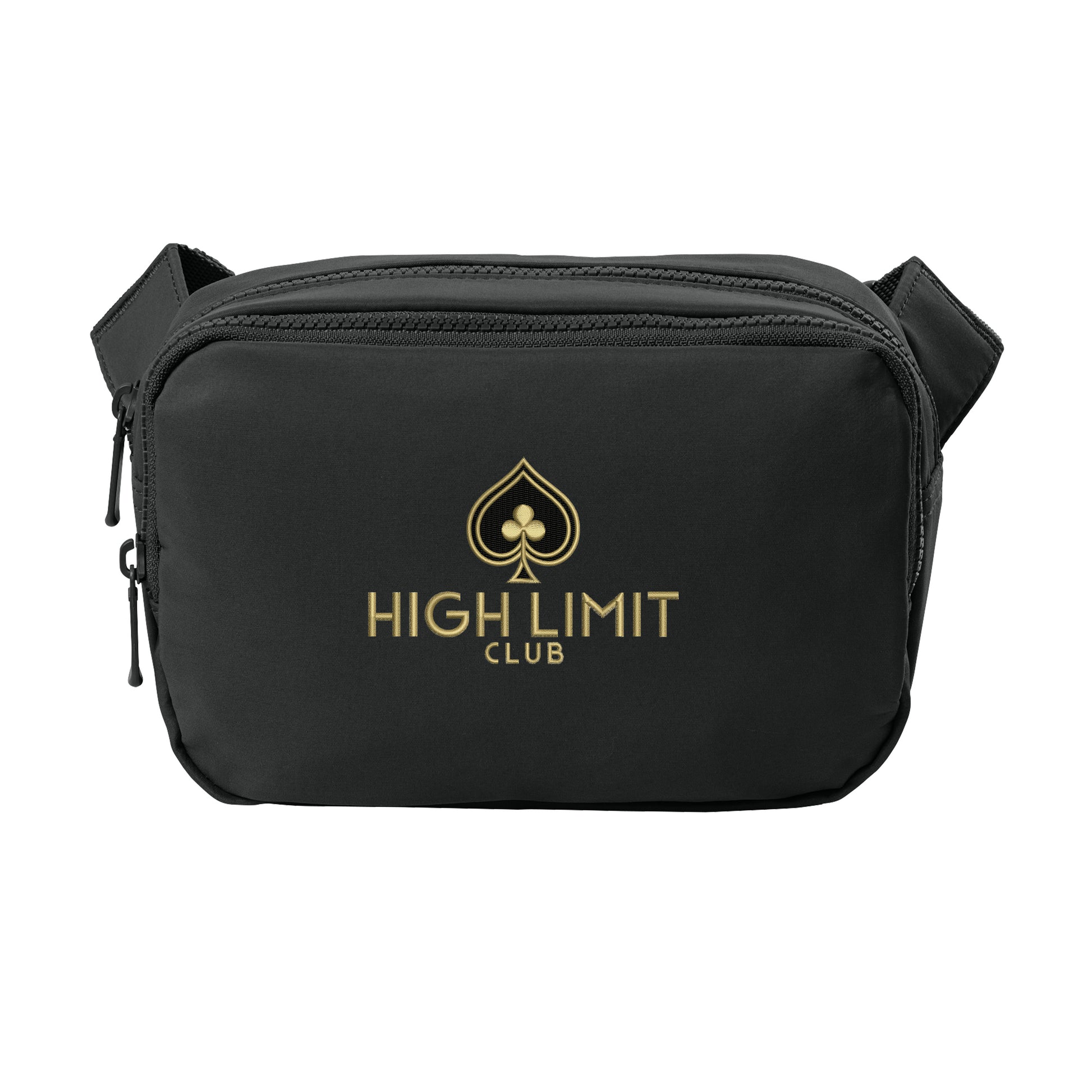 High Limit Club, Matte Dual-Compartment Crossbody - Black