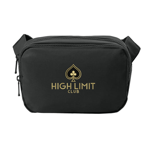 High Limit Club, Matte Dual-Compartment Crossbody - Black
