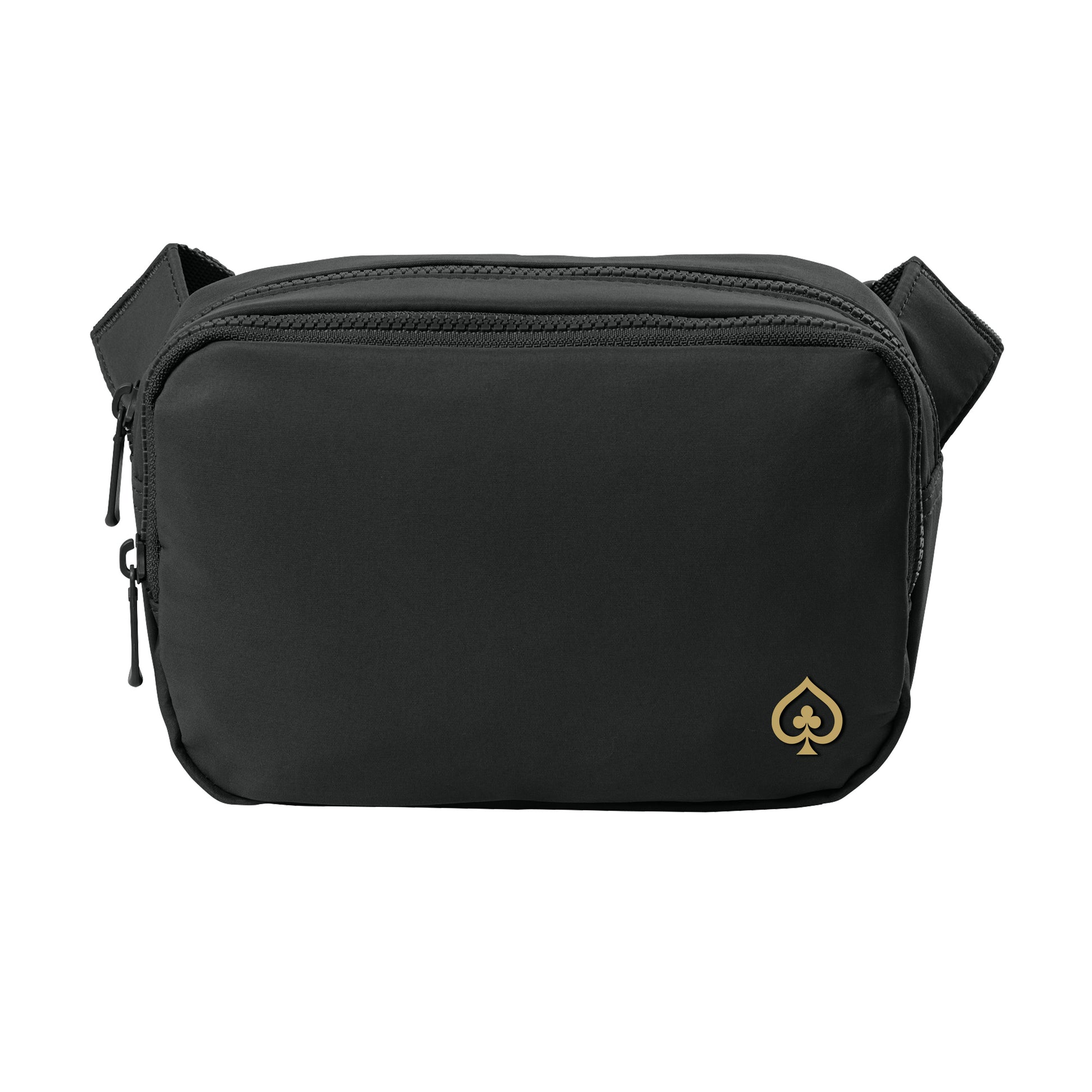High Limit Club, 3D Effect Vinyl, Matte Dual-Compartment Crossbody Bag - Black