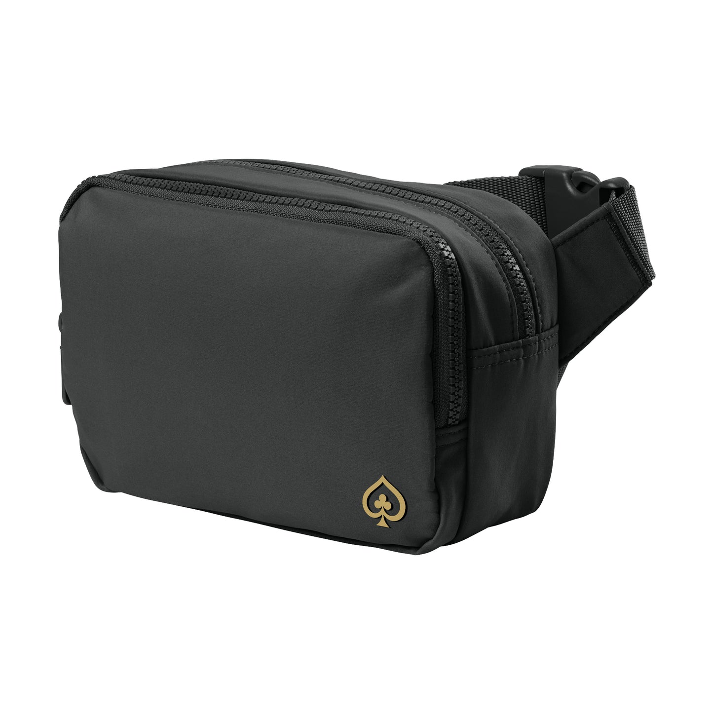 High Limit Club, 3D Effect Vinyl, Matte Dual-Compartment Crossbody Bag - Black