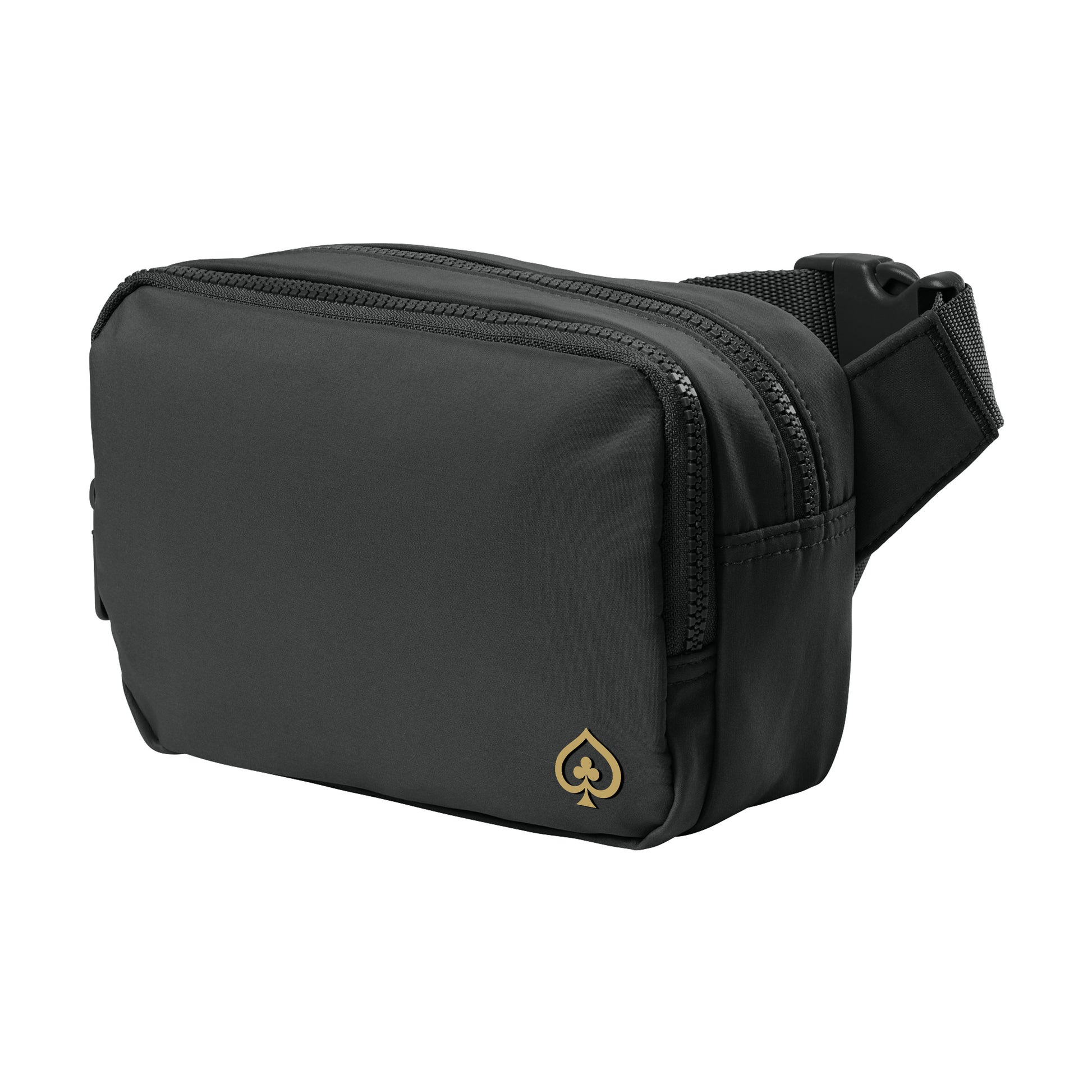 High Limit Club, 3D Effect Vinyl, Matte Dual-Compartment Crossbody Bag - Black