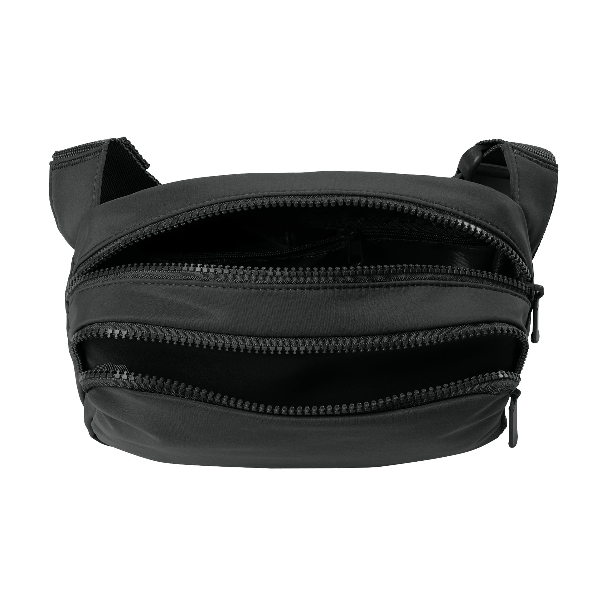 High Limit Club, 3D Effect Vinyl, Matte Dual-Compartment Crossbody Bag - Black