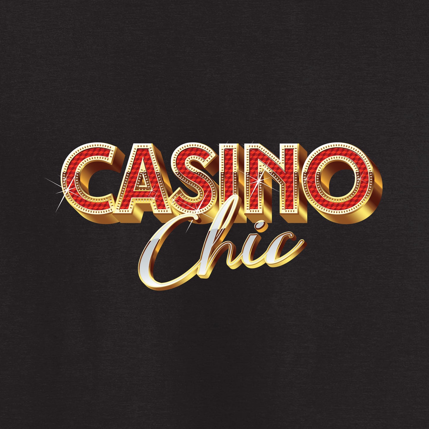 High Limit Club, Casino Chic, District ® Women’s Perfect Weight ® V-Neck Tee - Black