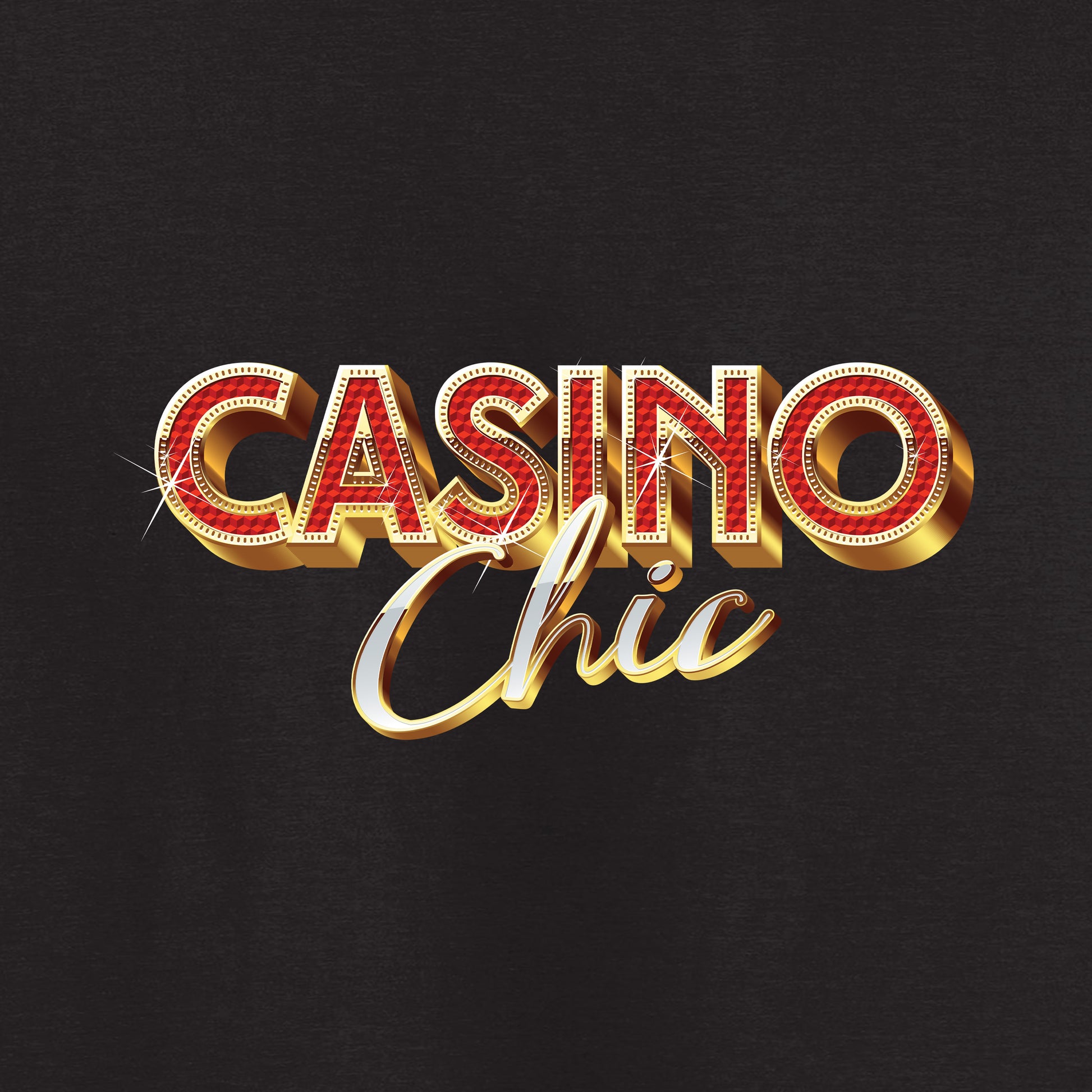 High Limit Club, Casino Chic, District ® Women’s Perfect Weight ® V-Neck Tee - Black