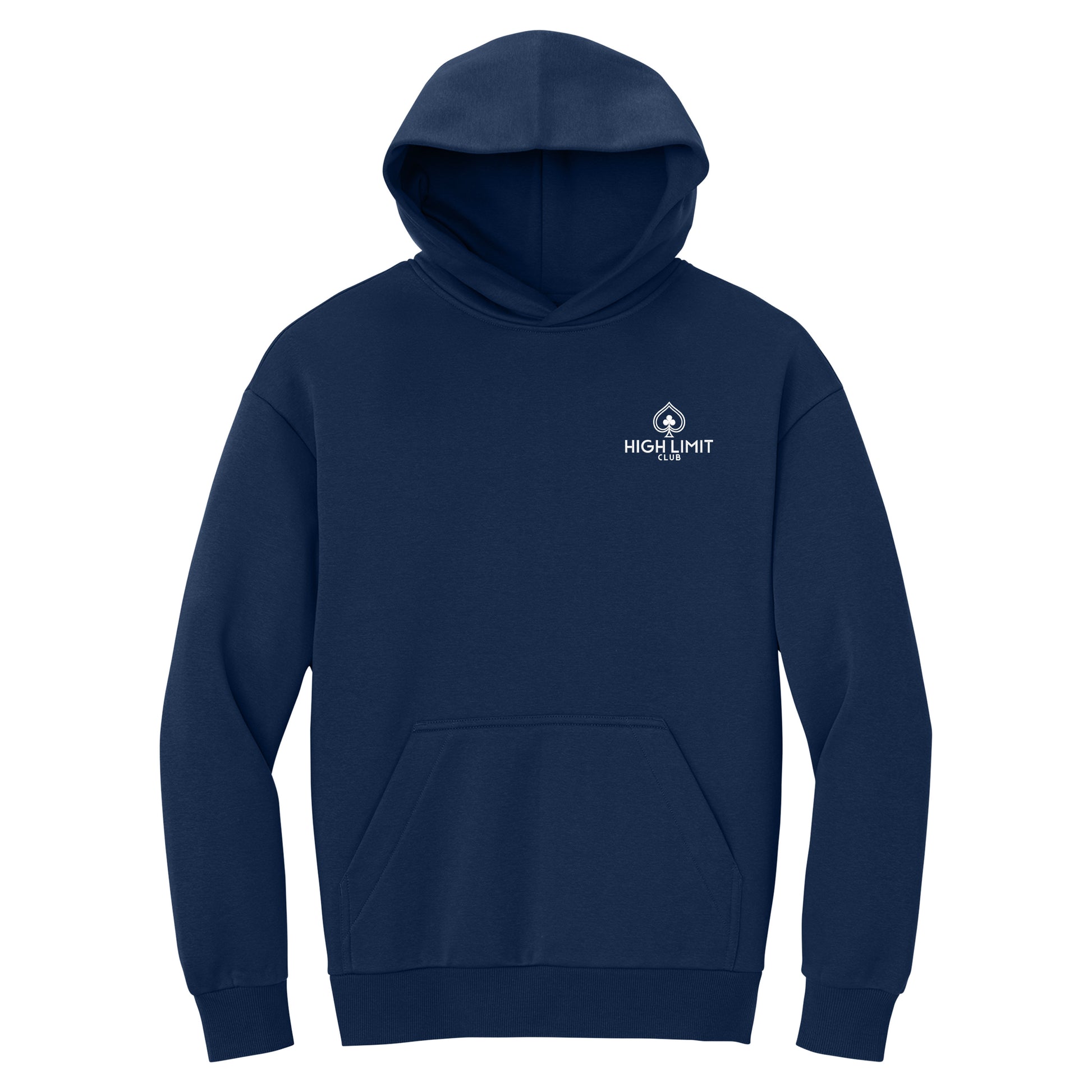 High Limit Club, Heavyweight Fleece Hoodie - Navy