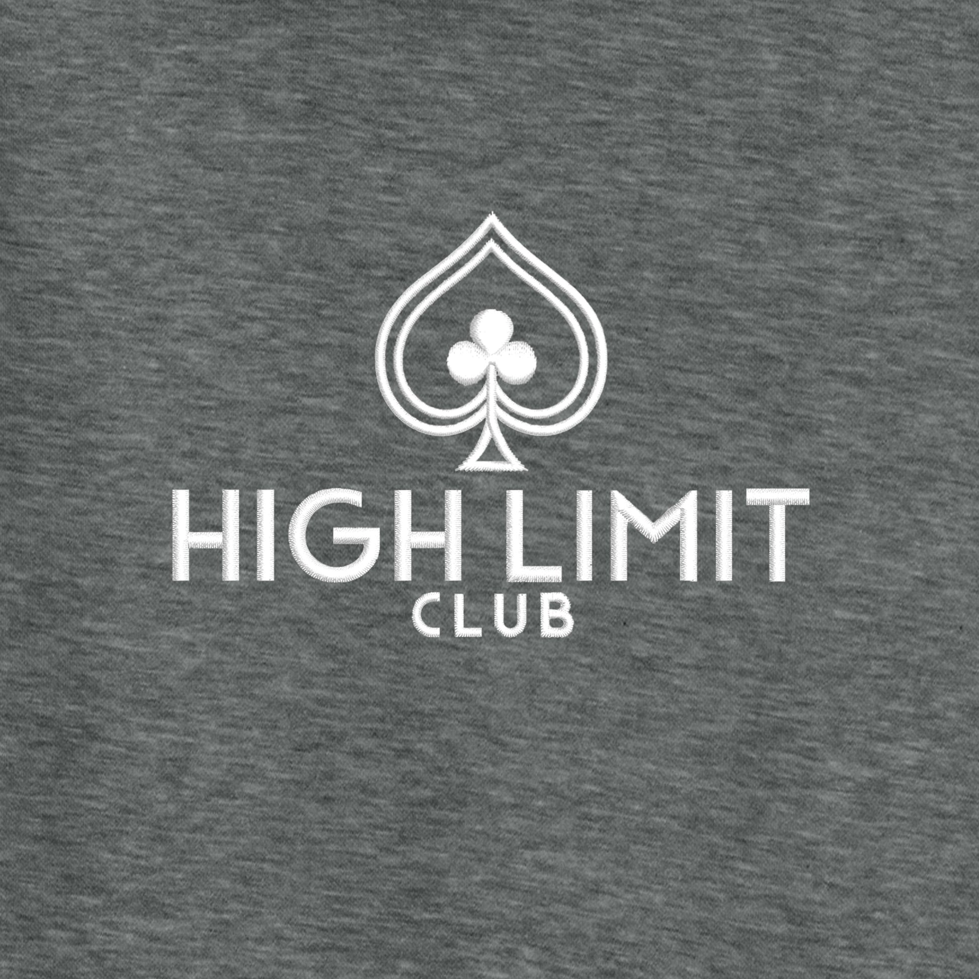 High Limit Club, Heavyweight Fleece Hoodie - Grey