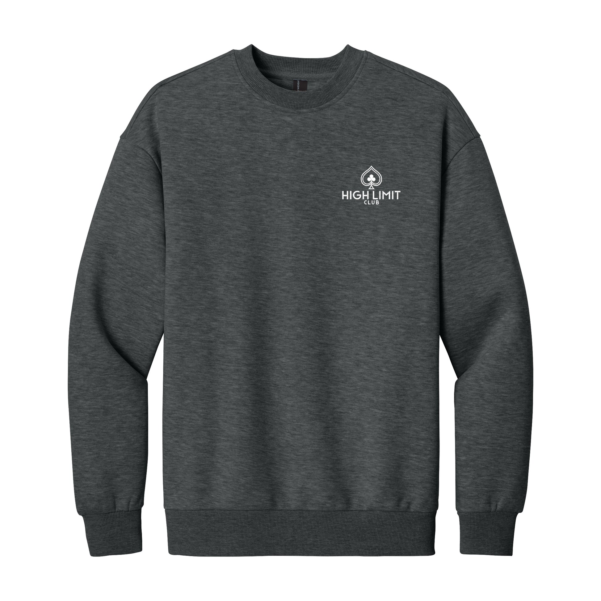 High Limit Club, Heavyweight Fleece Crew - Grey