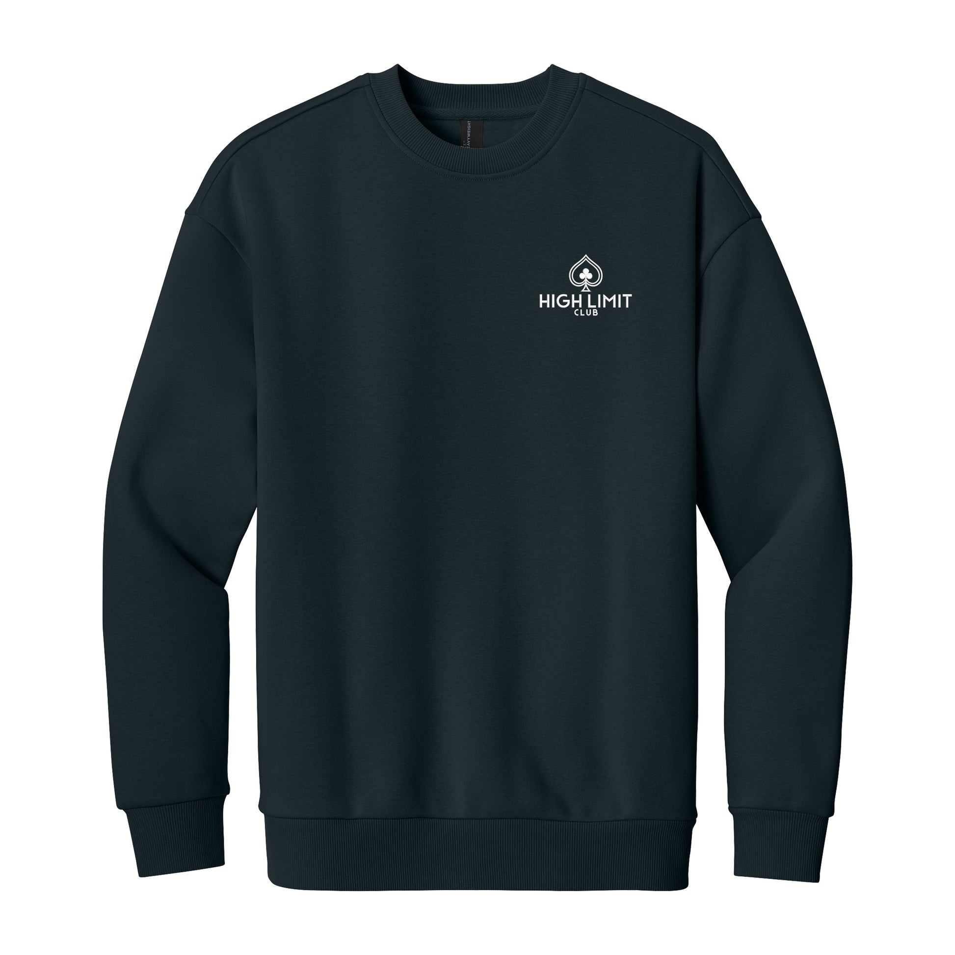 High Limit Club, Heavyweight Fleece Crew - Navy
