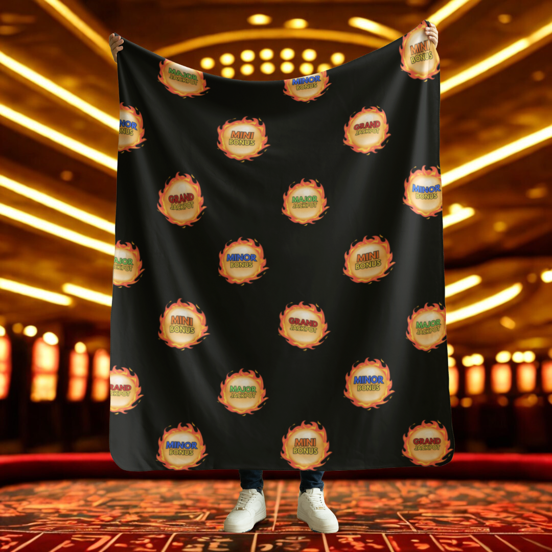 "Grand, Major, Minor, Mini", Dragon Fireball - Velveteen Plush Blanket
