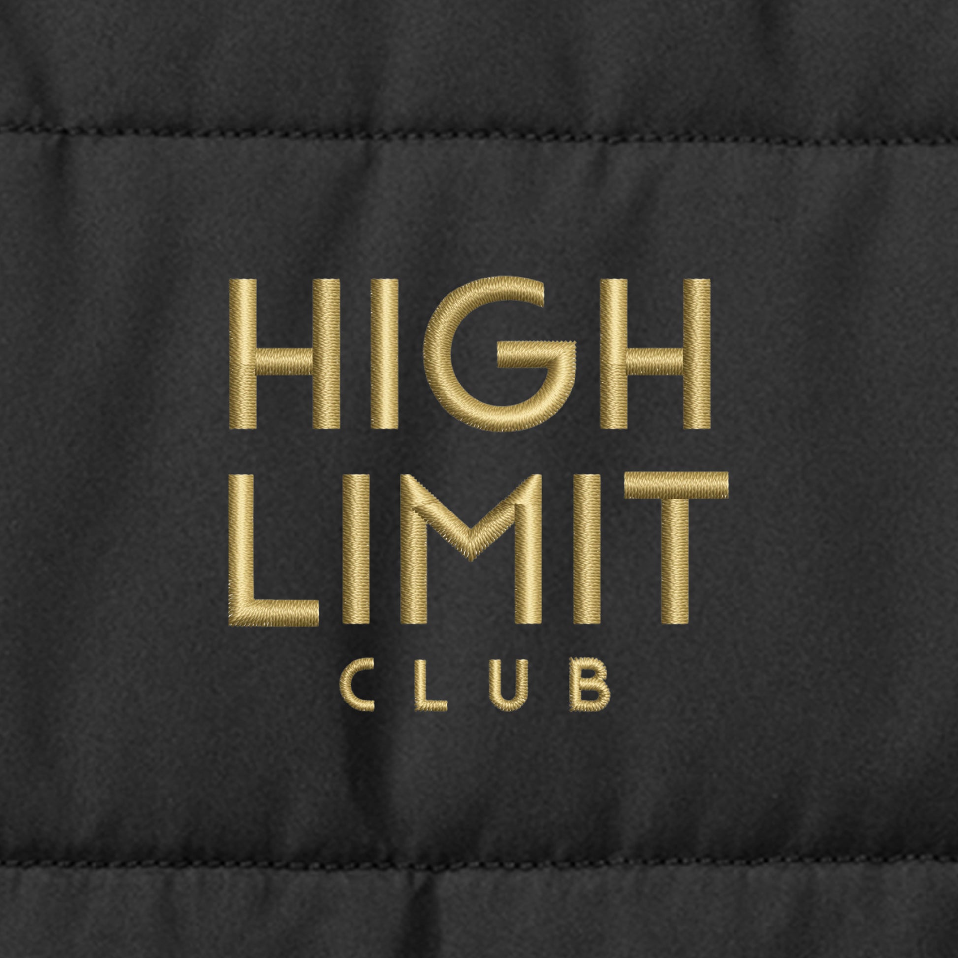 High Limit Club, HLC Stack Logo, Port Authority® Women's Puffer Jacket - Black