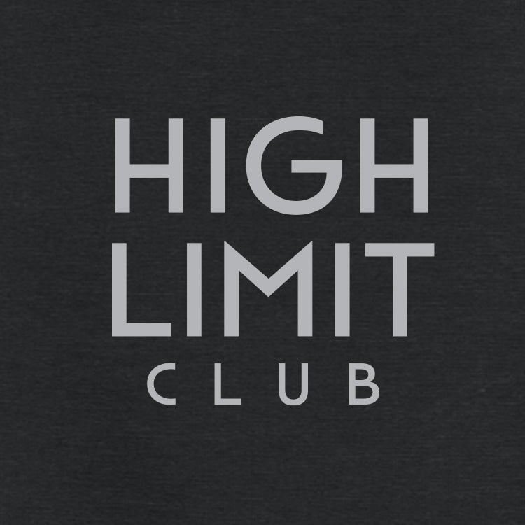 High Limit Club, 3D Effect HLC Stack Logo, Women’s Phenom Full-Zip Hoodie- Black