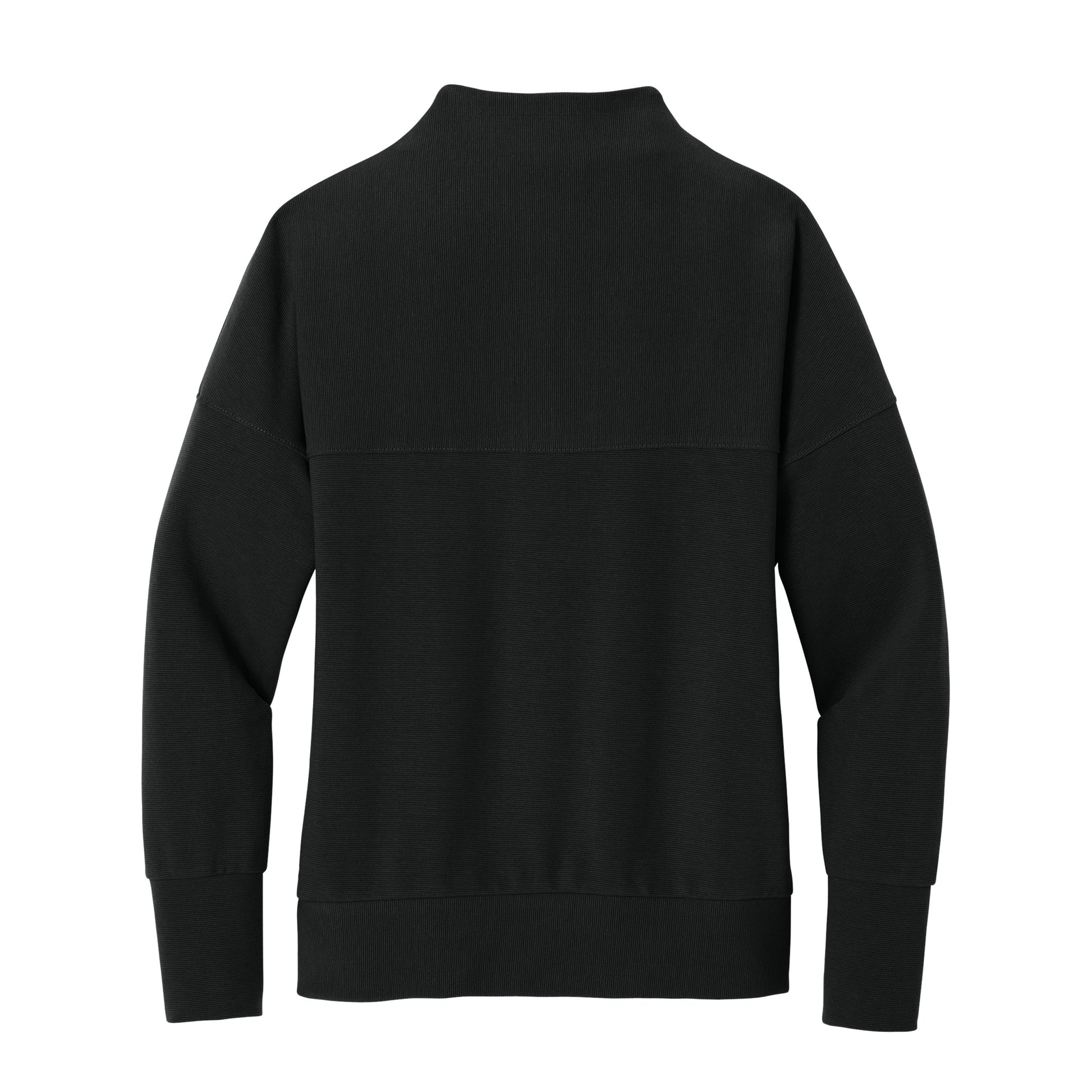High Limit Club, Women’s Linear Texture 1/4-Zip - Black