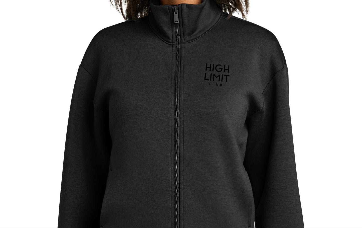 High Limit Club, Raised HLC Stack Logo,  Mercer+Mettle® Women’s Soft Spacer 1/4-Zip