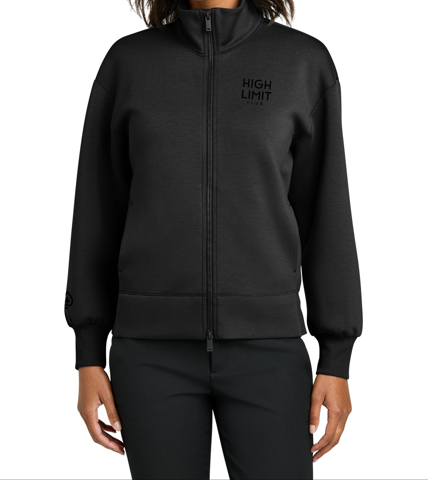 High Limit Club, Raised HLC Stack Logo,  Mercer+Mettle® Women’s Soft Spacer 1/4-Zip