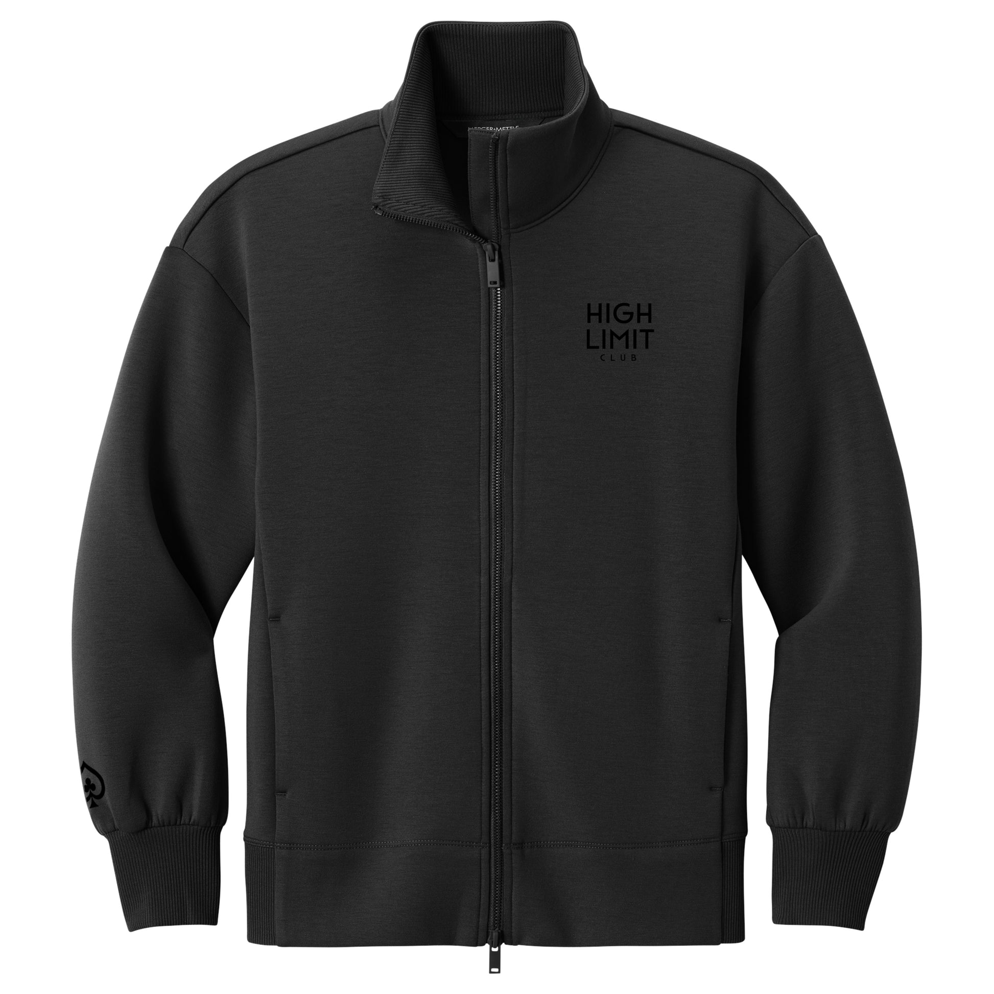 High Limit Club, Raised HLC Stack Logo,  Mercer+Mettle® Women’s Soft Spacer 1/4-Zip