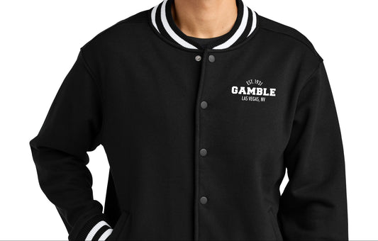 High Limit Club, Gamble, Las Vegas, Est. 1931, Varsity Heavyweight Fleece Jacket
