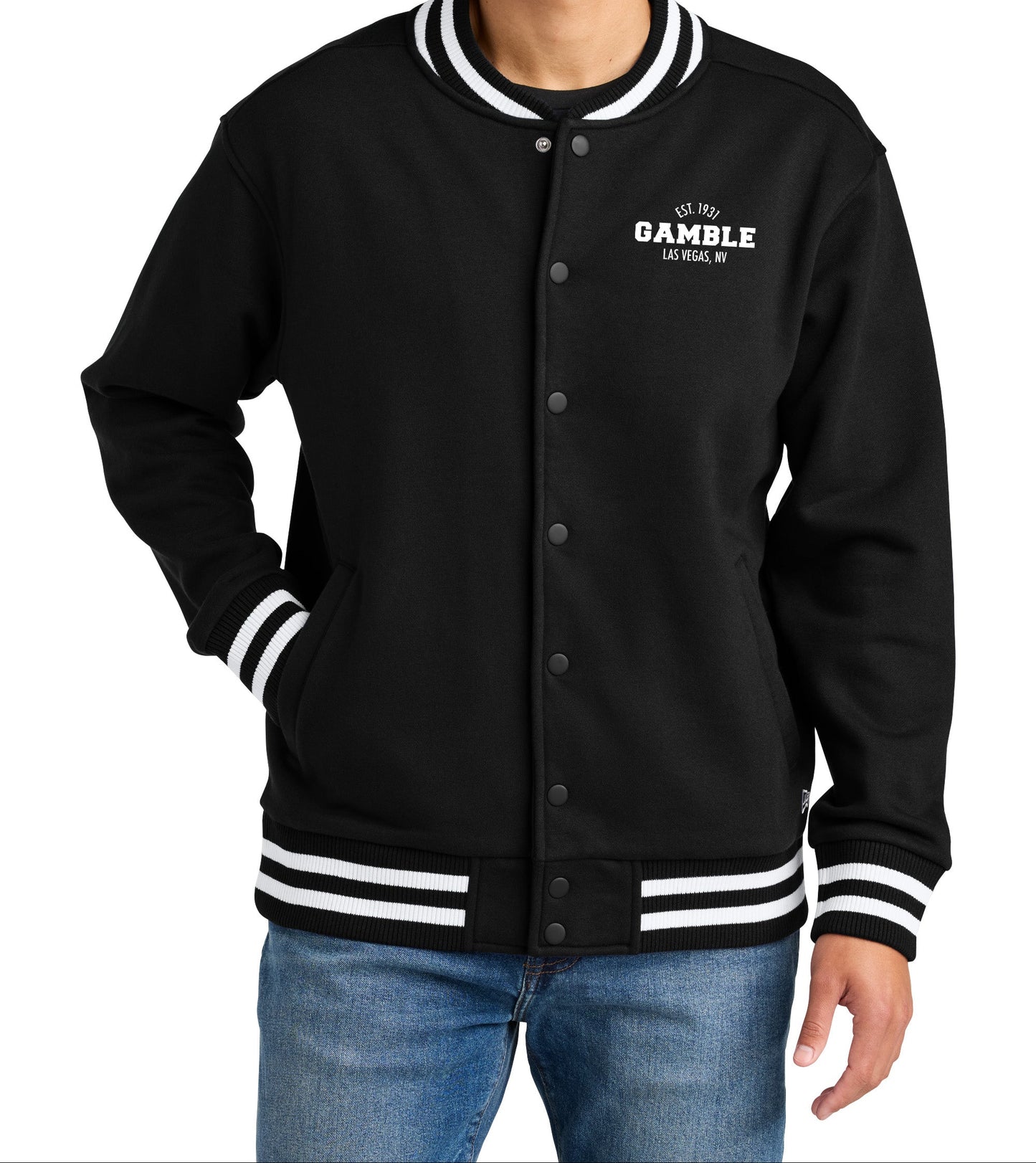 High Limit Club, Gamble, Las Vegas, Est. 1931, Varsity Heavyweight Fleece Jacket