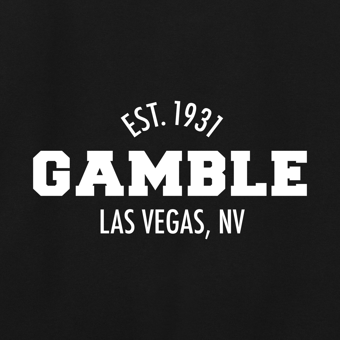 High Limit Club, Gamble, Las Vegas, Est. 1931, Varsity Heavyweight Fleece Jacket