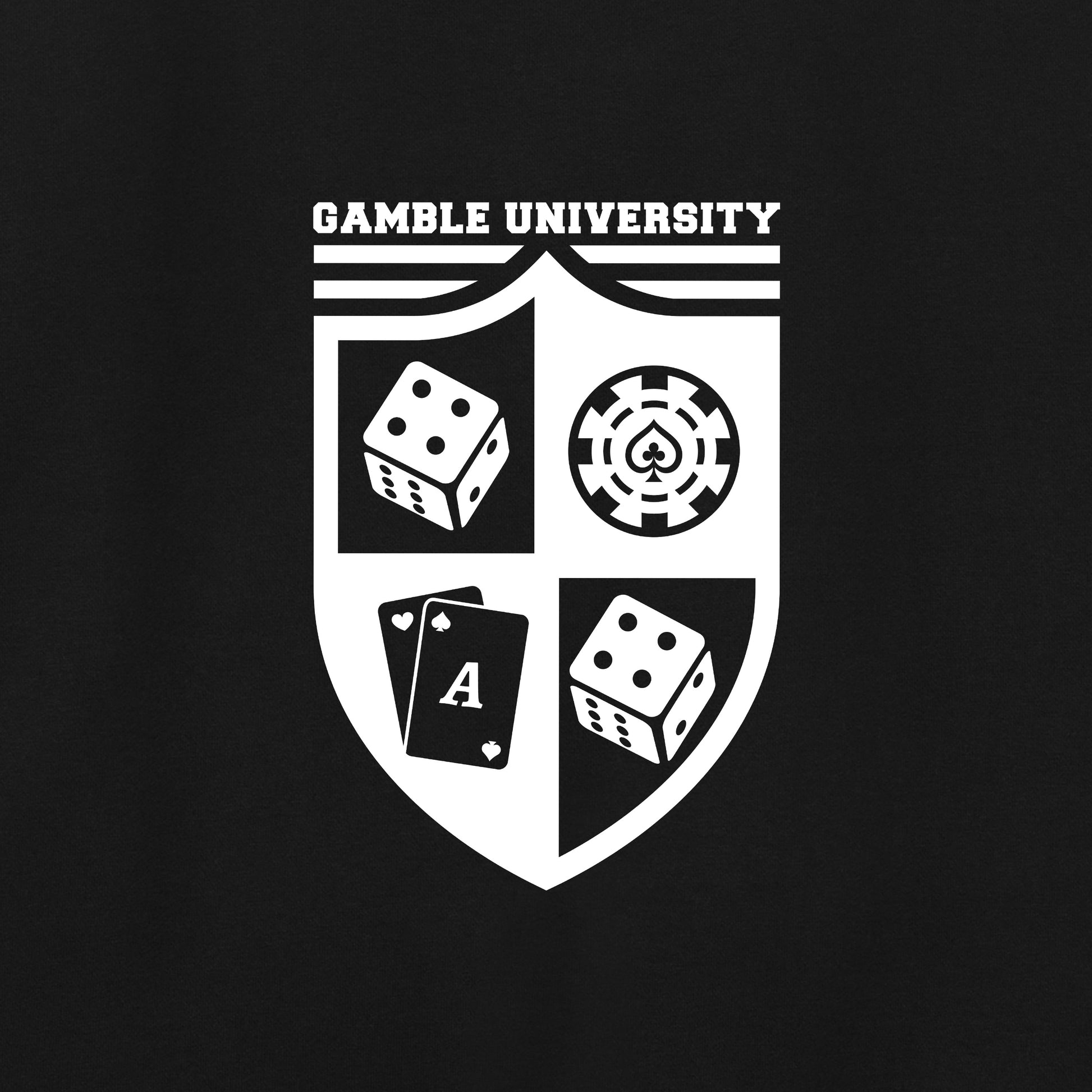 High Limit Club, Gamble University, Game Crest, Varsity Heavyweight Fleece Jacket