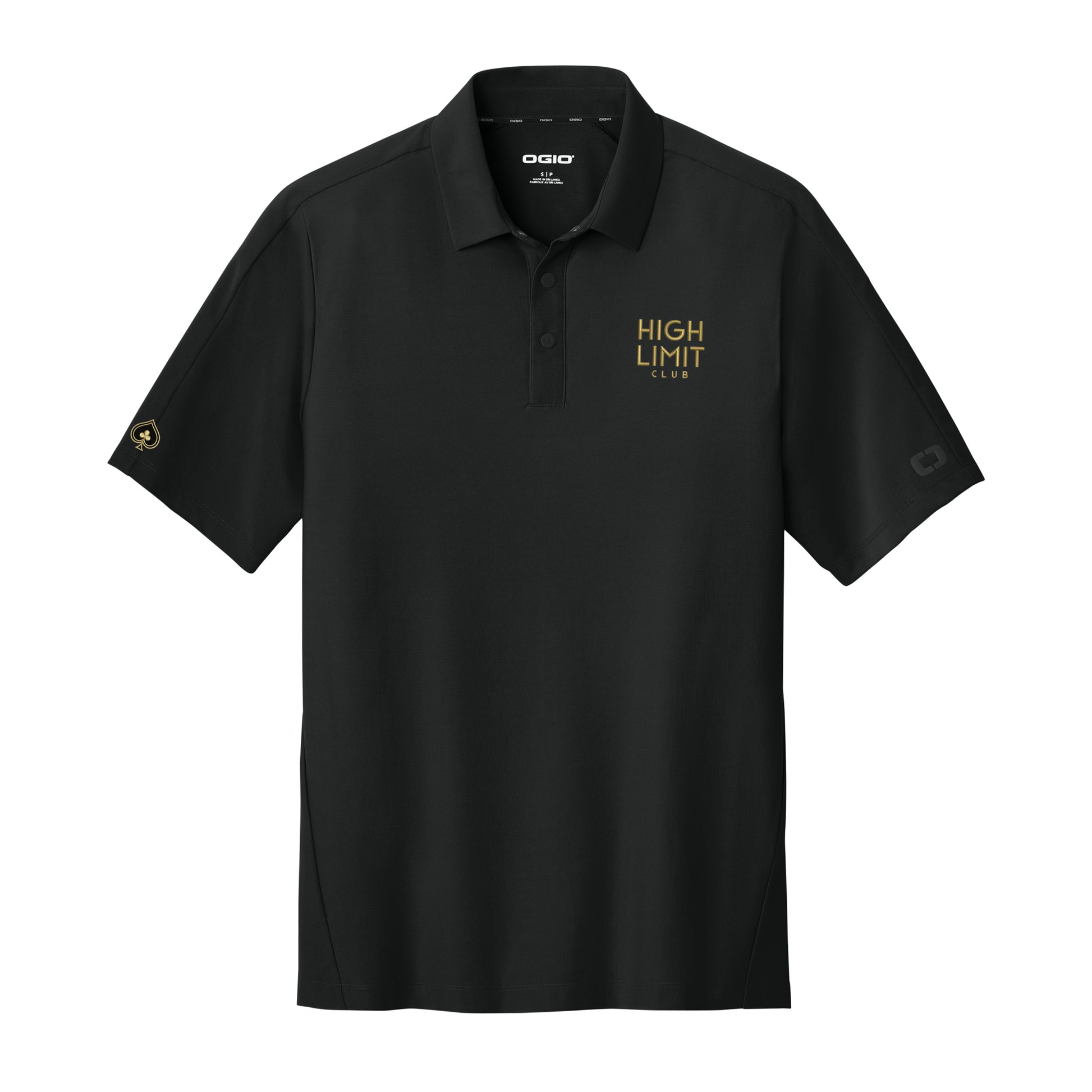 High Limit Club, Stack Logo, Envision Polo - Black