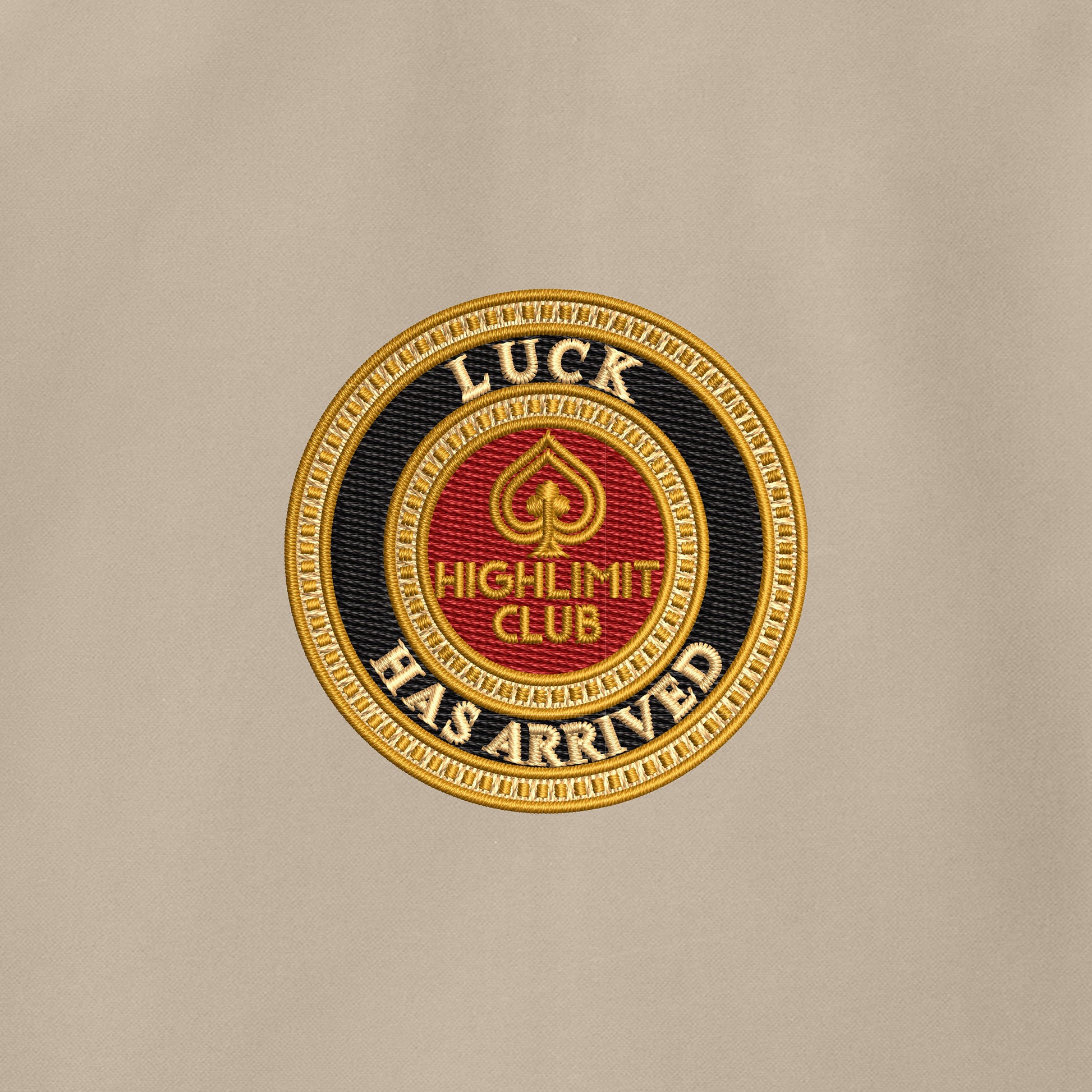 High Limit Club, Luck Has Arrived, Soft Shell Jacket - Beige