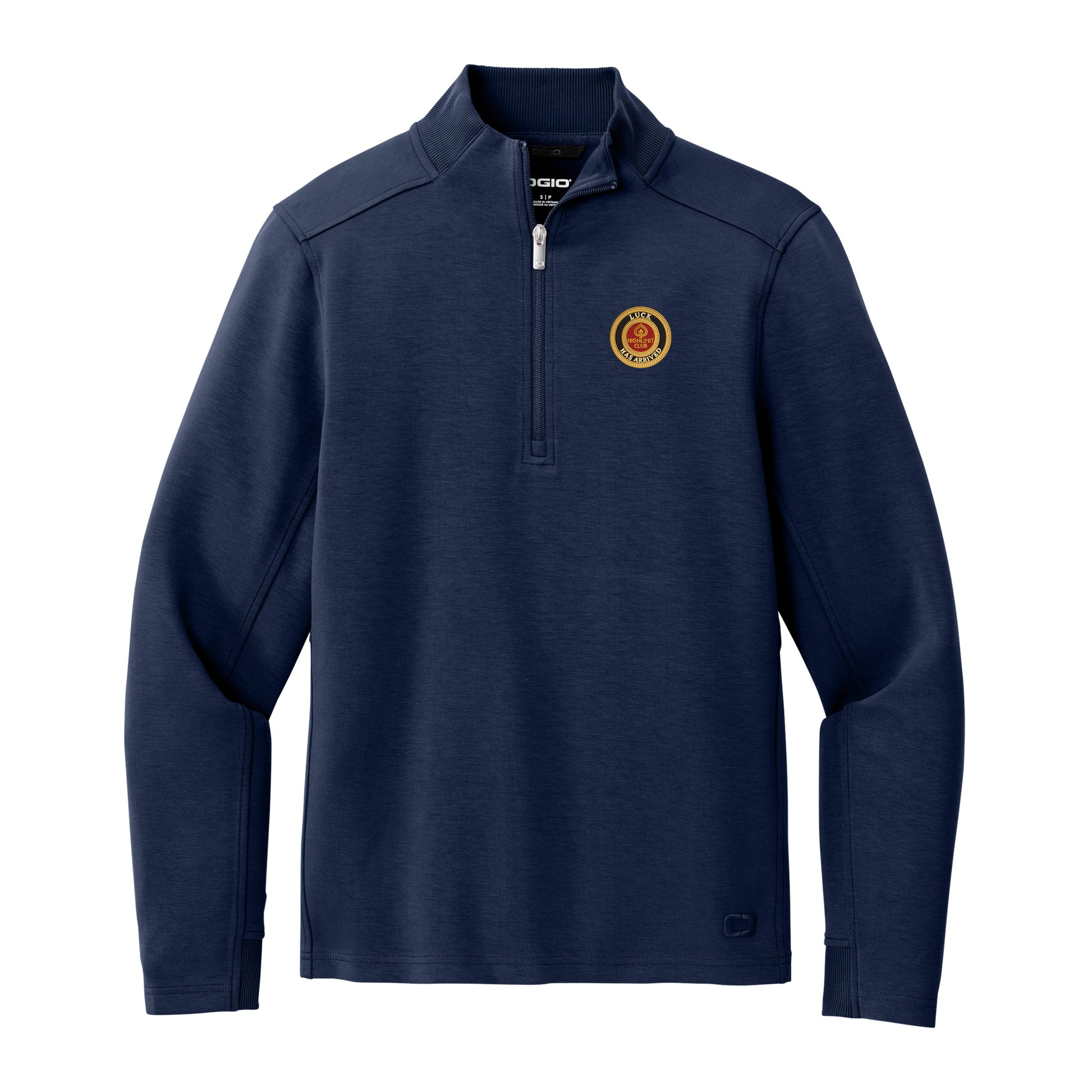 High Limit Club, Luck Has Arrived, Transcend 1/4-Zip - Navy