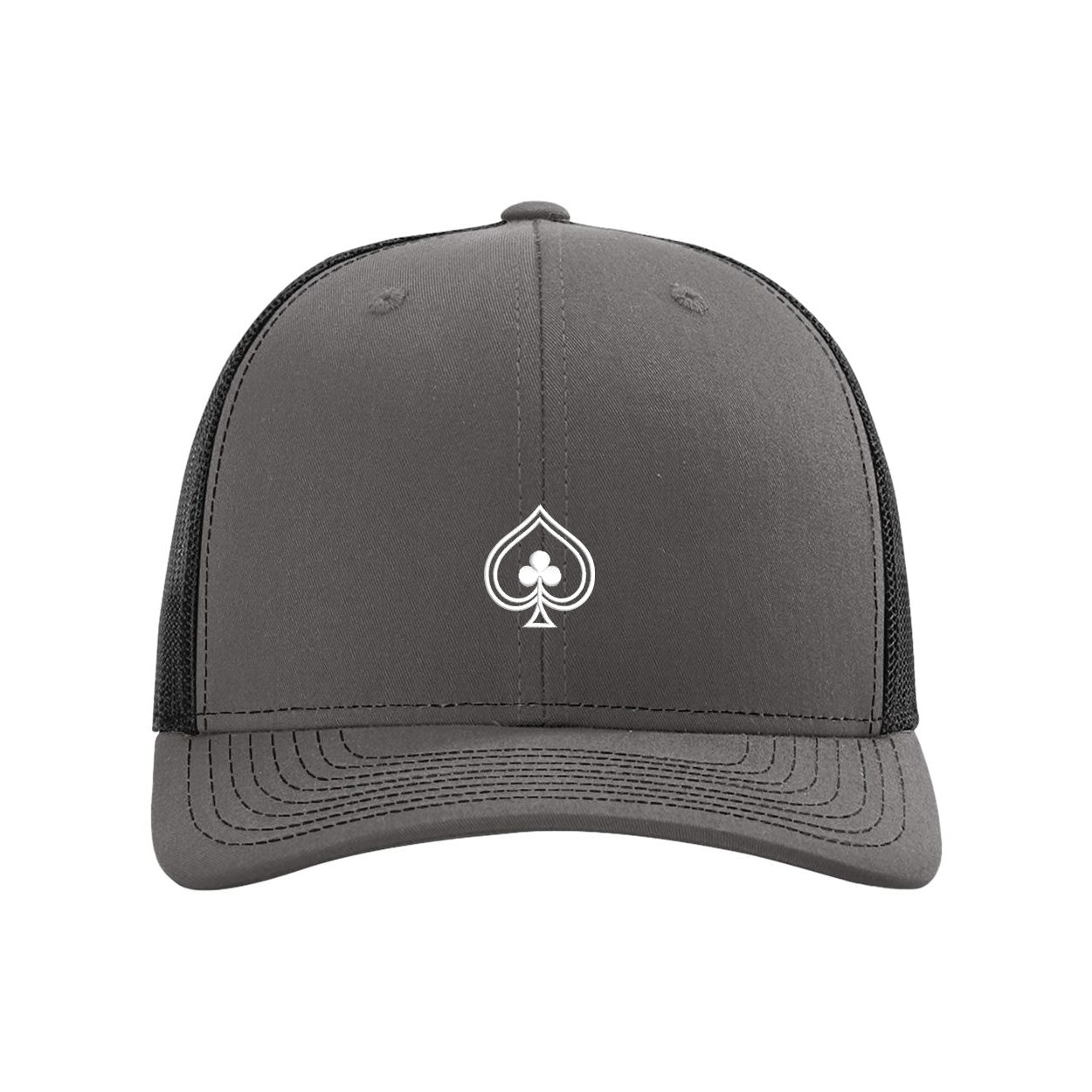 High Limit Club, Spade, Snapback Trucker Cap - Grey