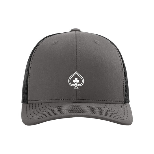 High Limit Club, Spade, Snapback Trucker Cap - Grey