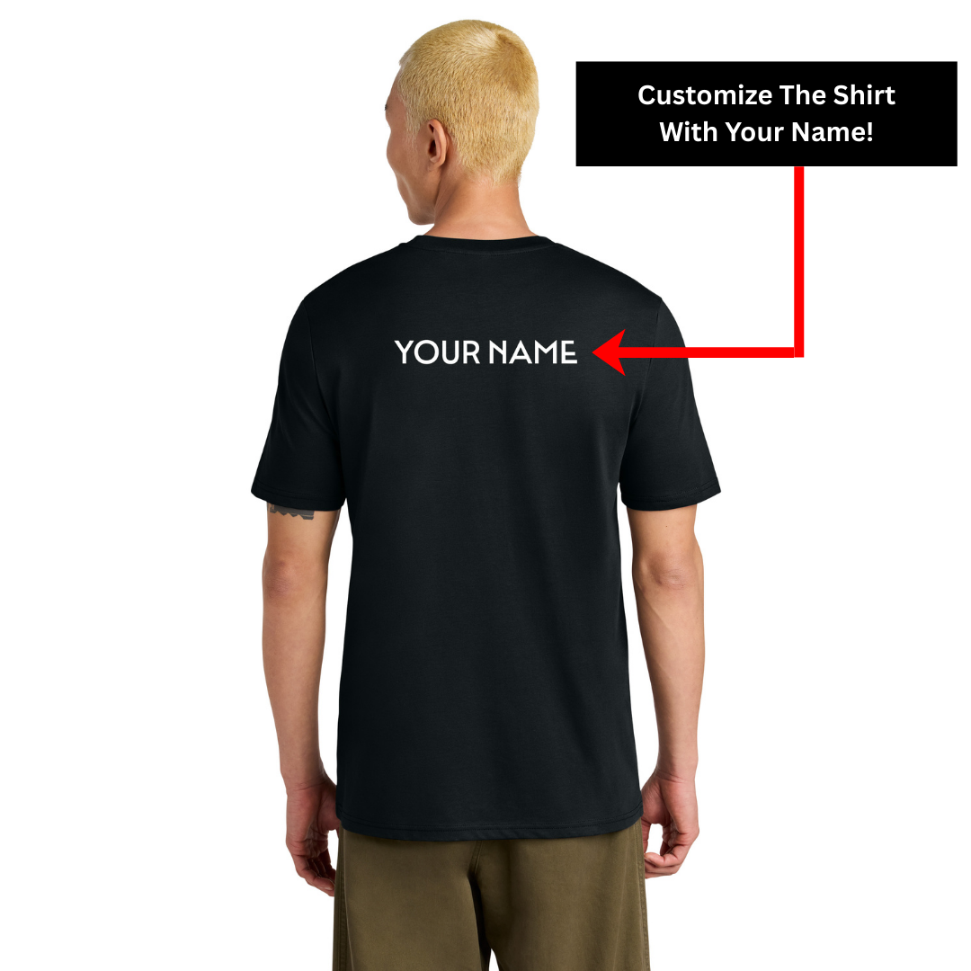 High Limit Club, Blackjack Community, Customizable Back (Your Name) Unisex Tee - Black