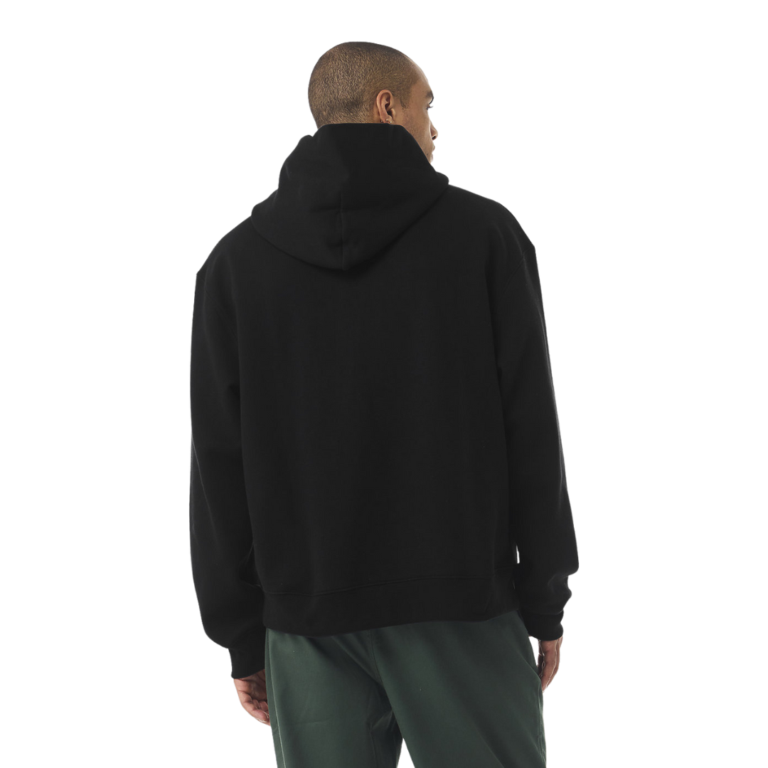 Person wearing a black hoodie from behind on a white background las vegas, casino gamble