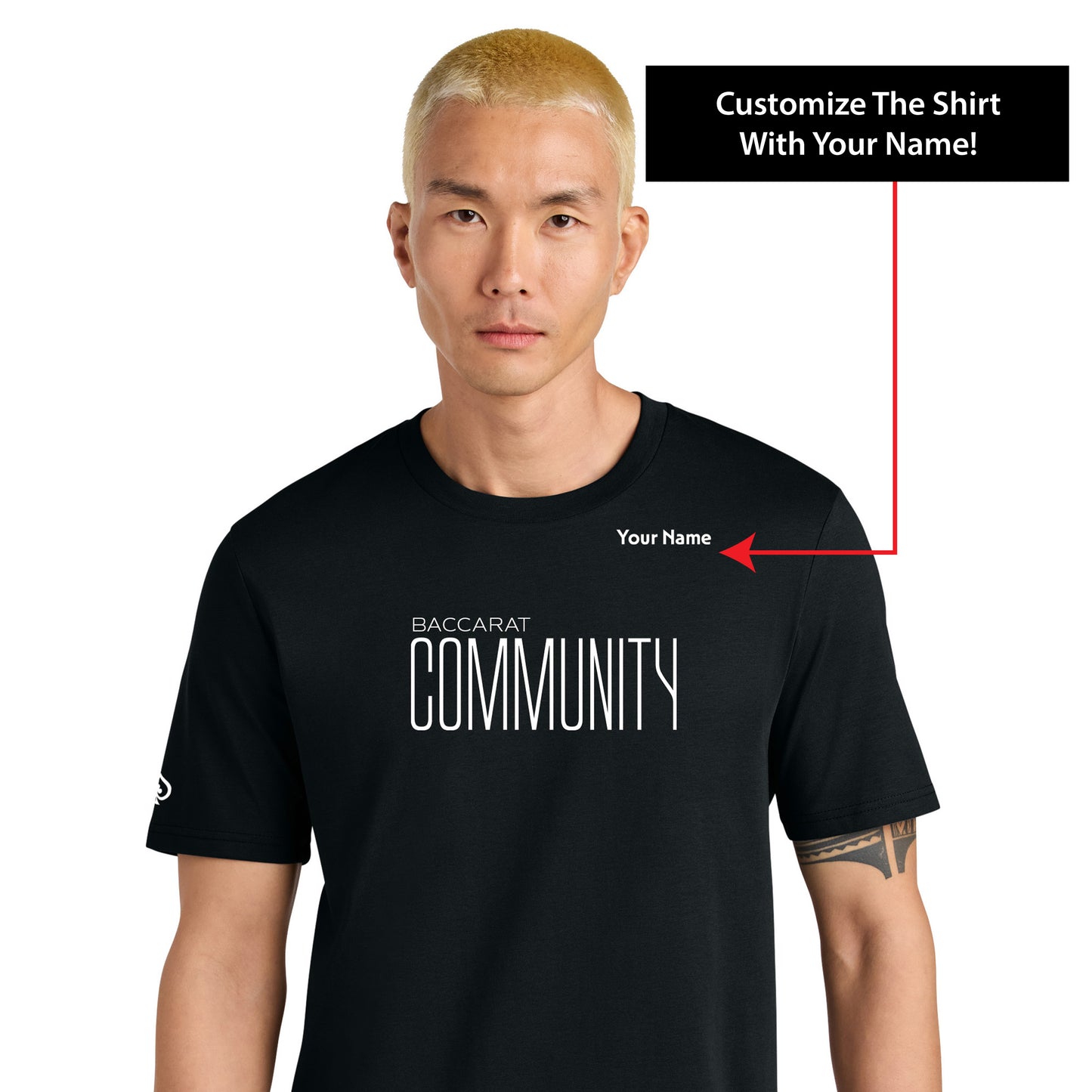 High Limit Club, Baccarat Community, Customizable (Your Name) Unisex Creator 2.0 T-Shirt - Black