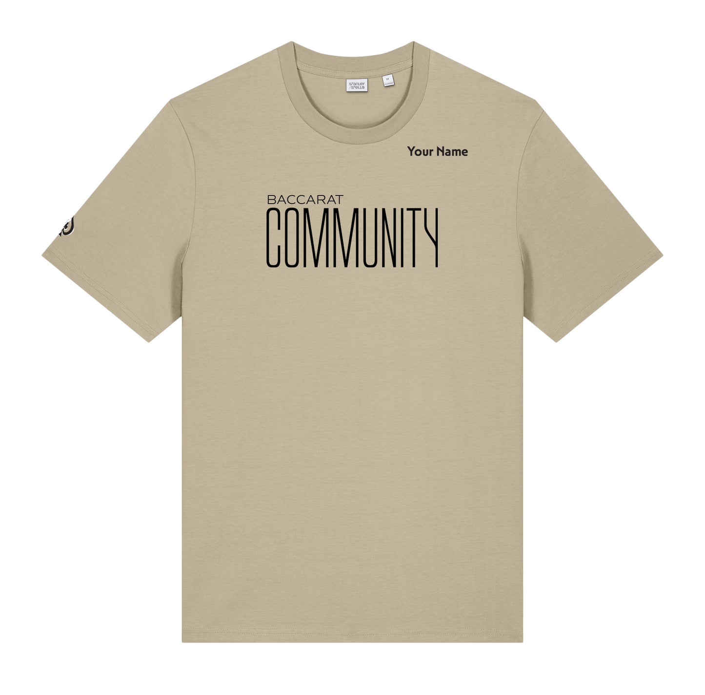High Limit Club, Baccarat Community, Customizable (Your Name) Unisex Creator 2.0 T-Shirt - Desert Dune