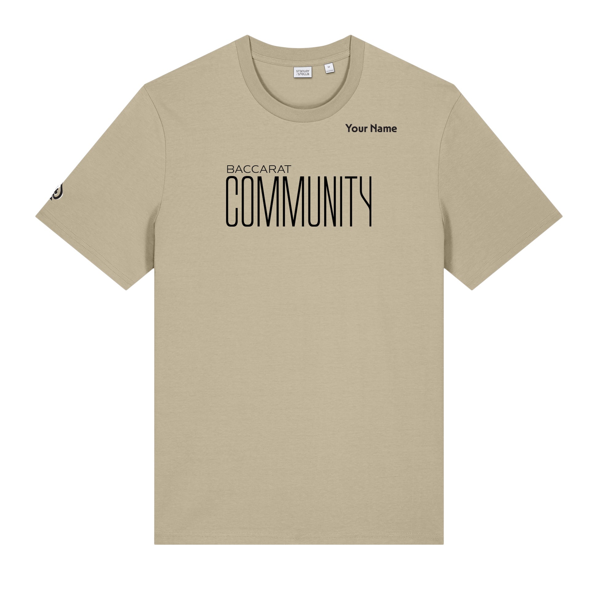 High Limit Club, Baccarat Community, Customizable (Your Name) Unisex Creator 2.0 T-Shirt - Desert Dune