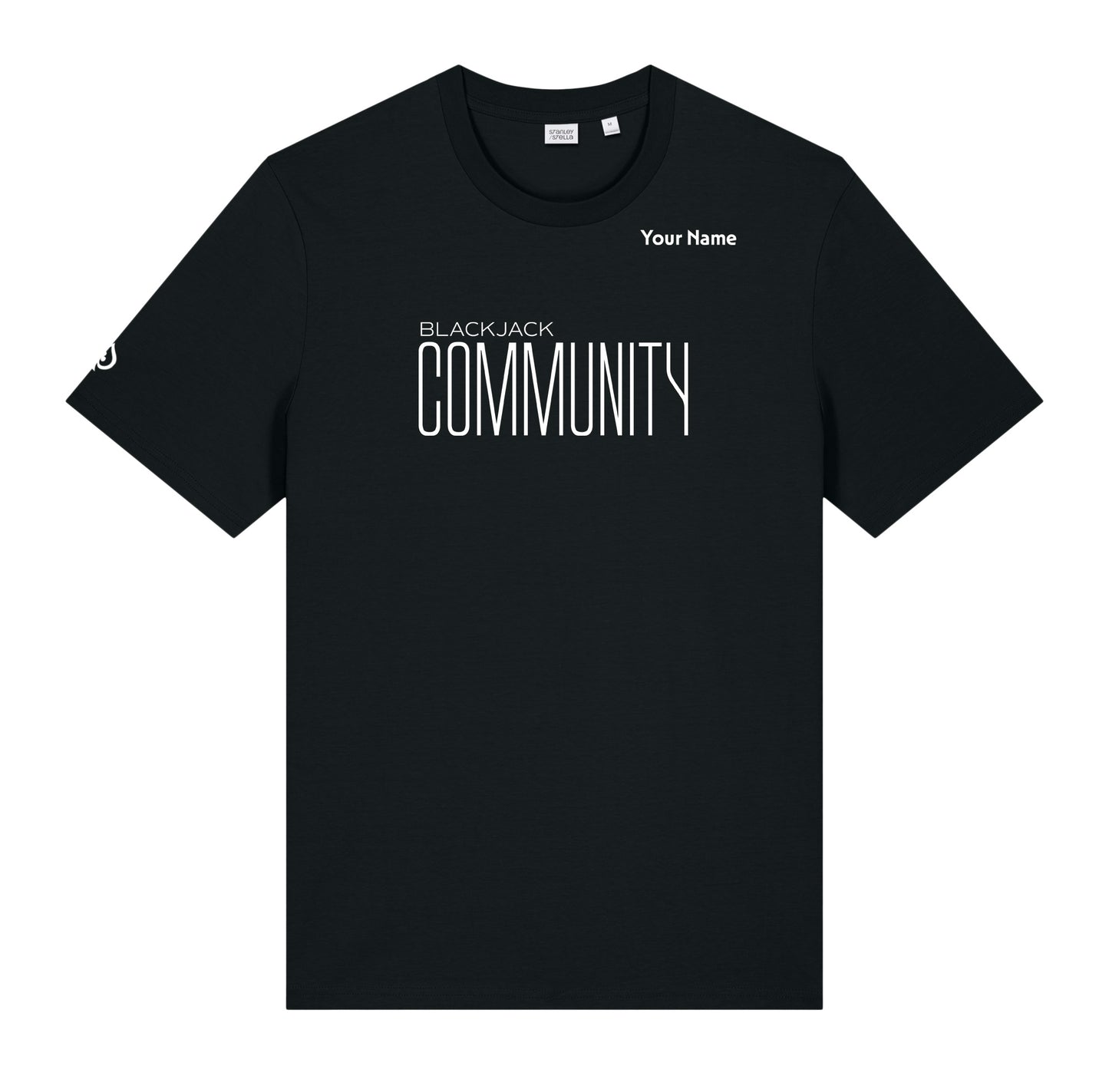 High Limit Club, Blackjack Community, Customizable (Your Name) Unisex Creator 2.0 Tee- Black