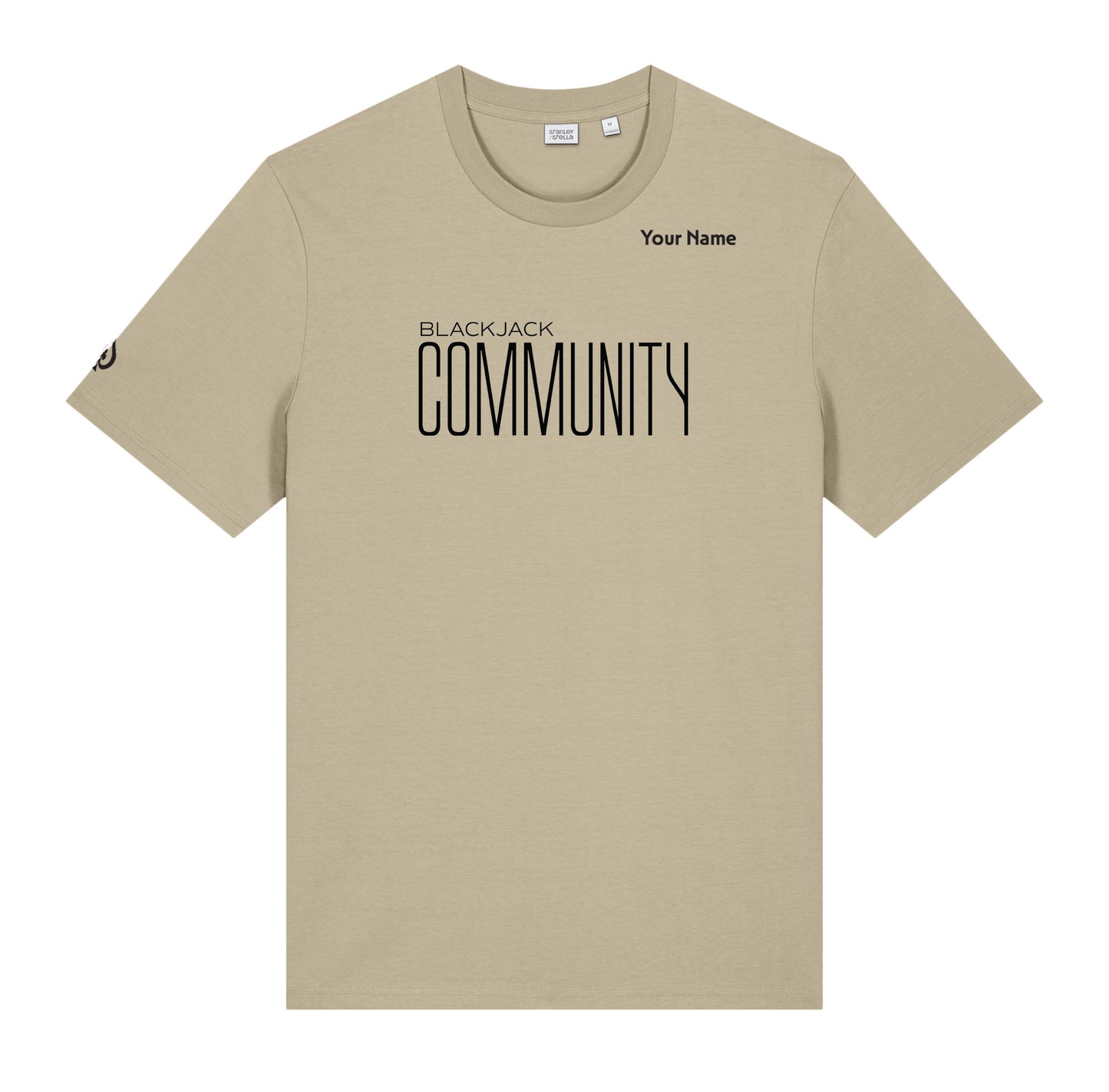 High Limit Club, Blackjack Community, Customizable (Your Name) Unisex Creator 2.0 Tee- Desert Dust