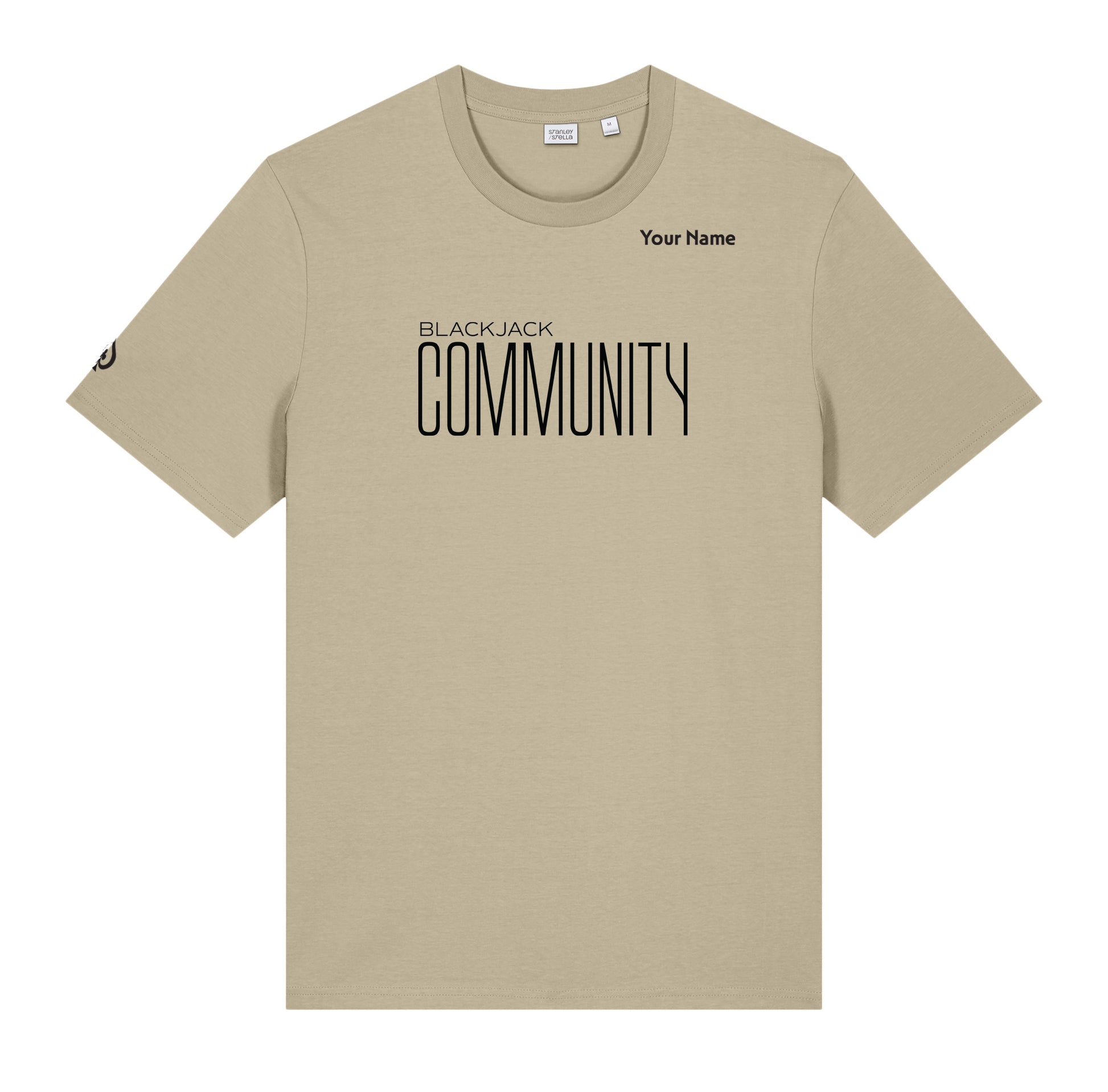 High Limit Club, Blackjack Community, Customizable (Your Name) Unisex Creator 2.0 Tee- Desert Dust