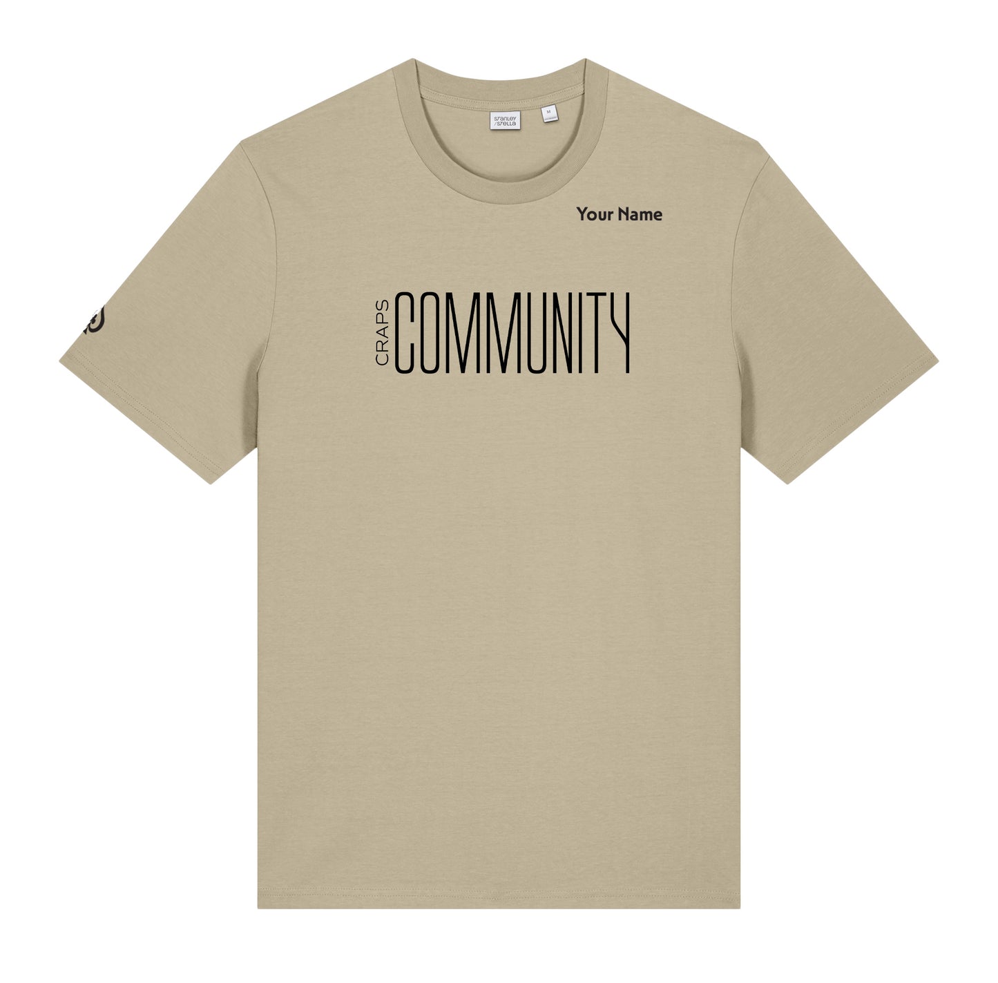 High Limit Club, Craps Community, Customizable (Your Name) Unisex Creator 2.0 T-Shirt - Desert Dust
