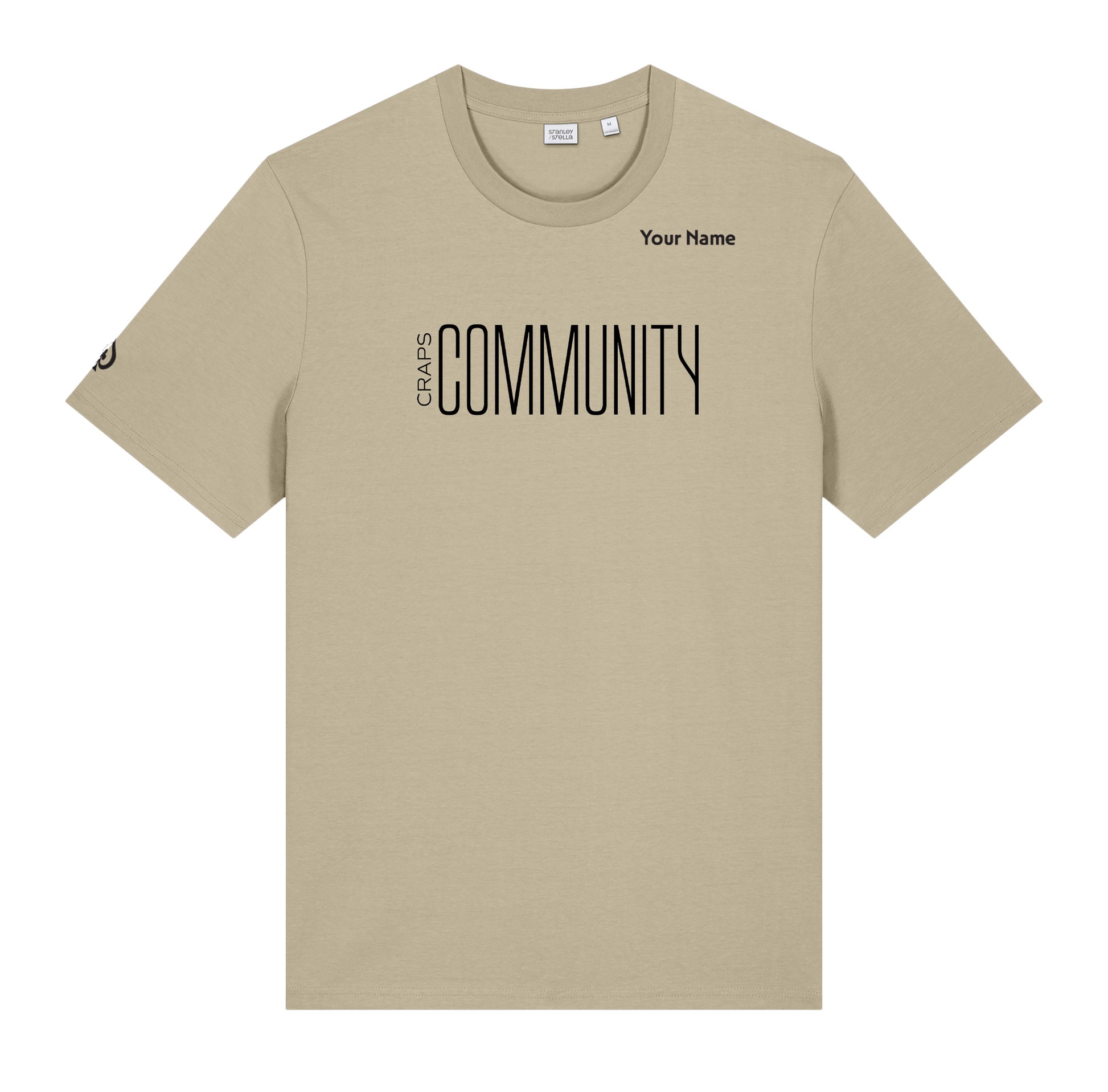 High Limit Club, Craps Community, Customizable (Your Name) Unisex Creator 2.0 T-Shirt - Desert Dust